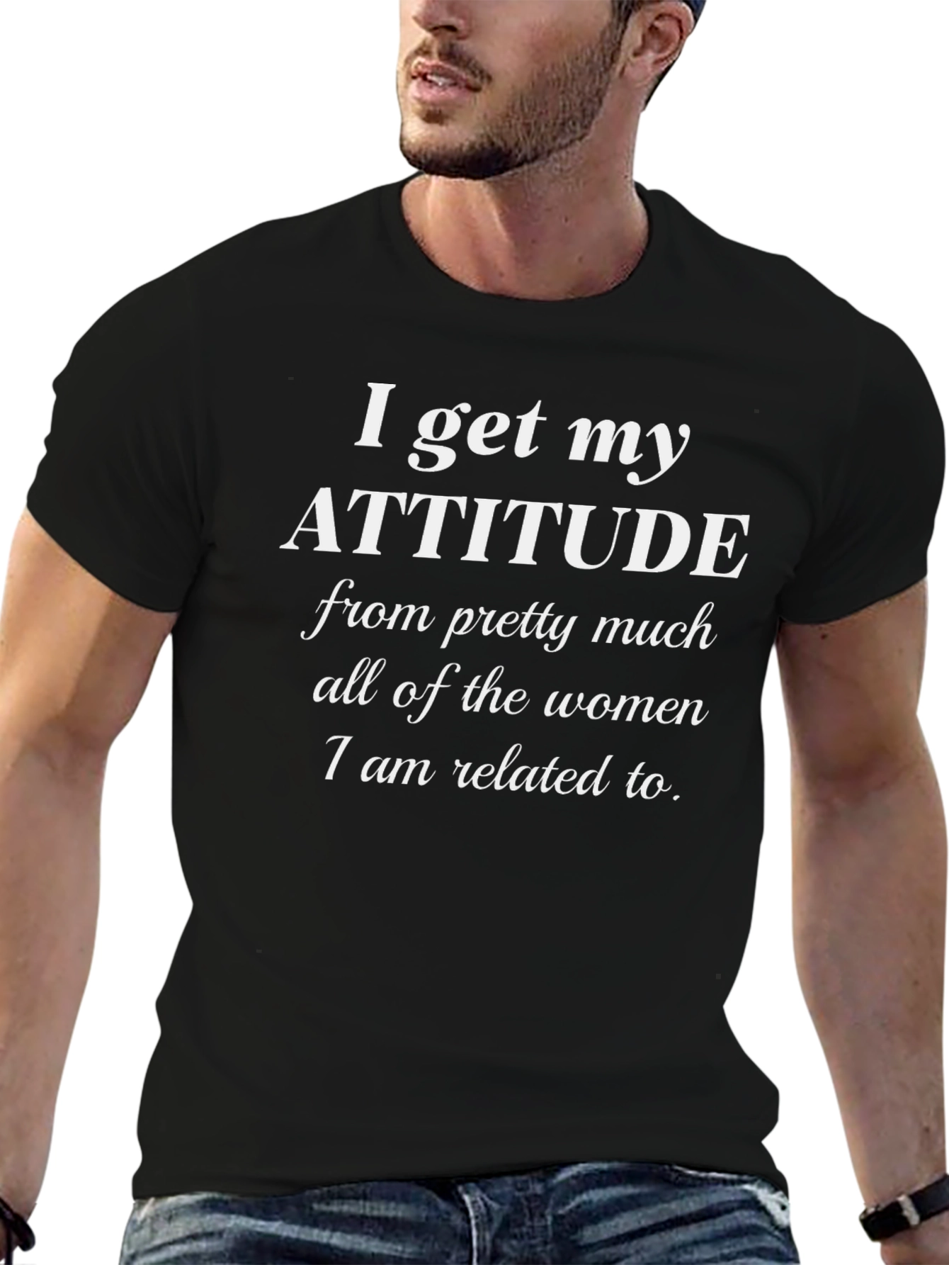 Attitude Women T-Shirt Funny Statement Tee