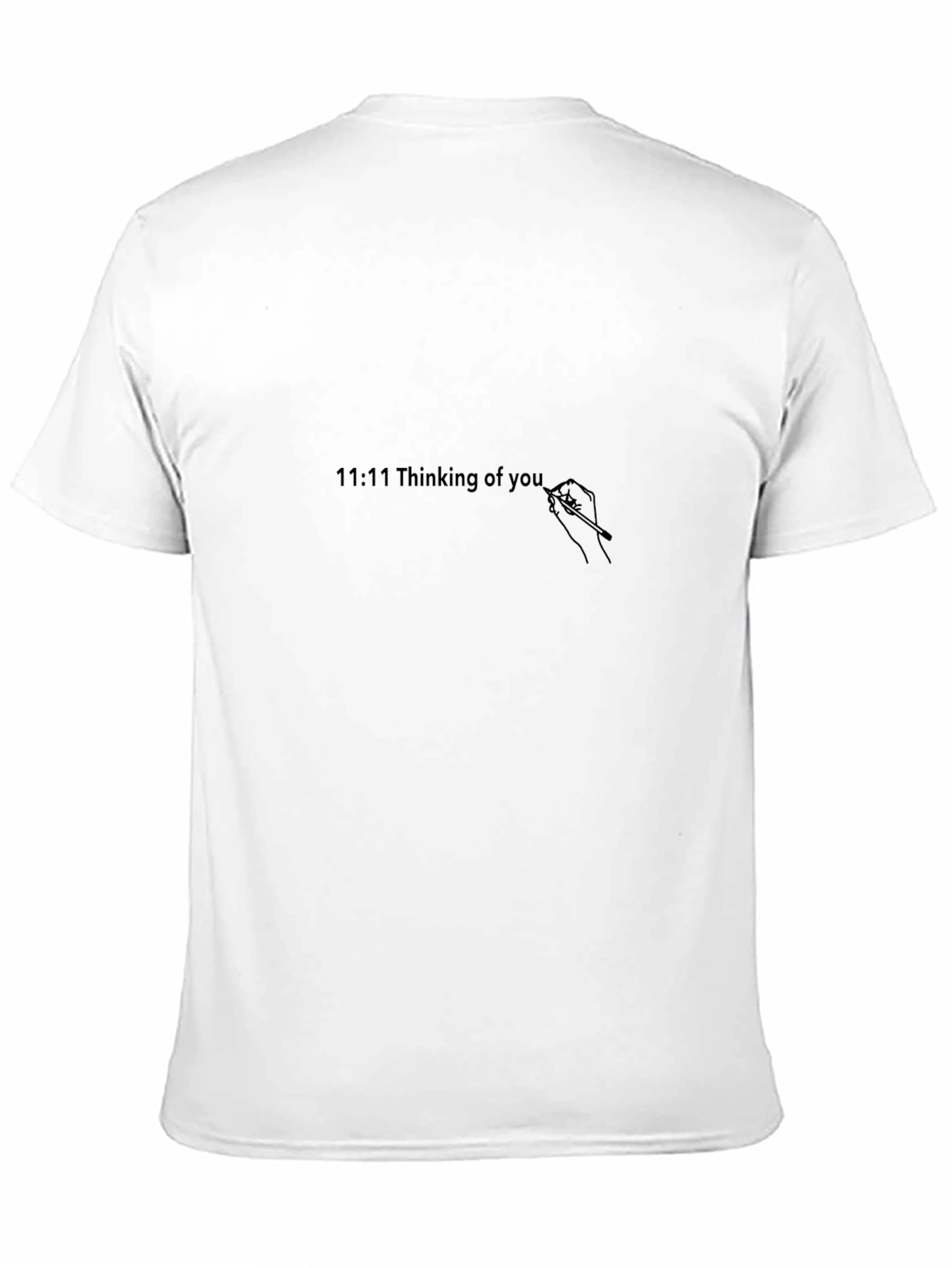 11:11 Thinking of You Graphic Black T-Shirt