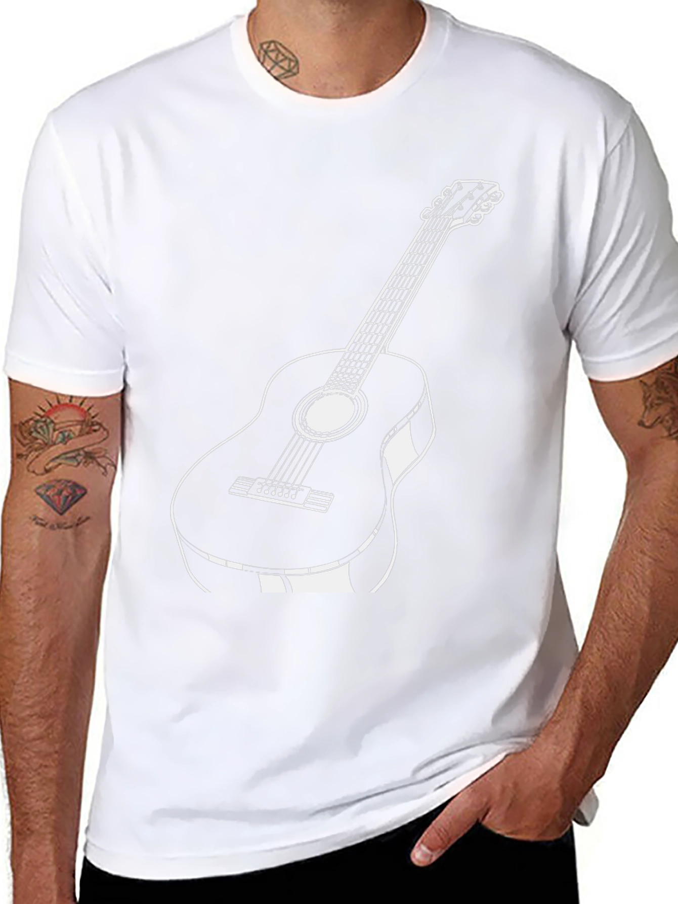 Guitar Graphic Tee - Classic Style