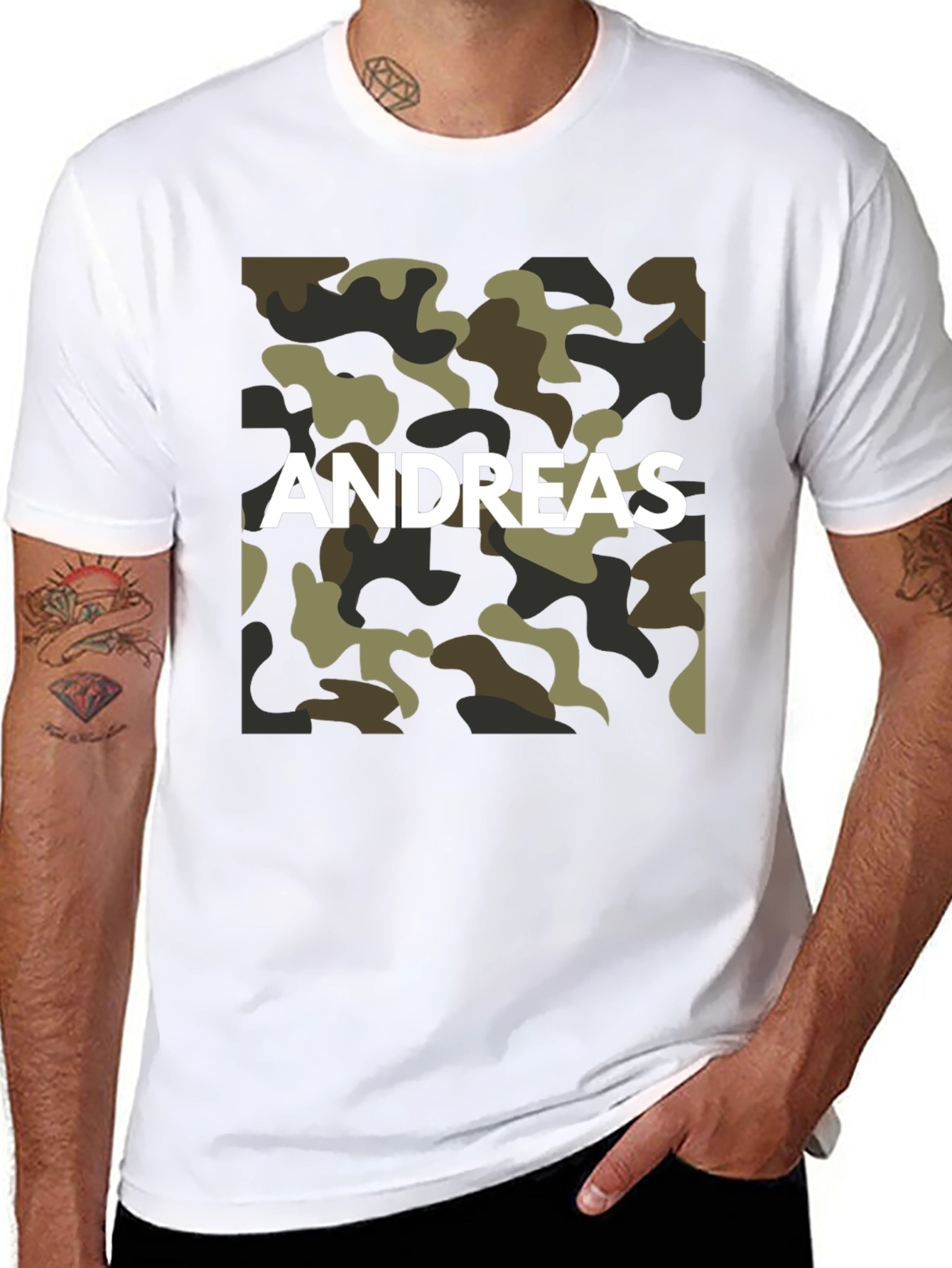 Andreas Camo T-Shirt - Personalized Style