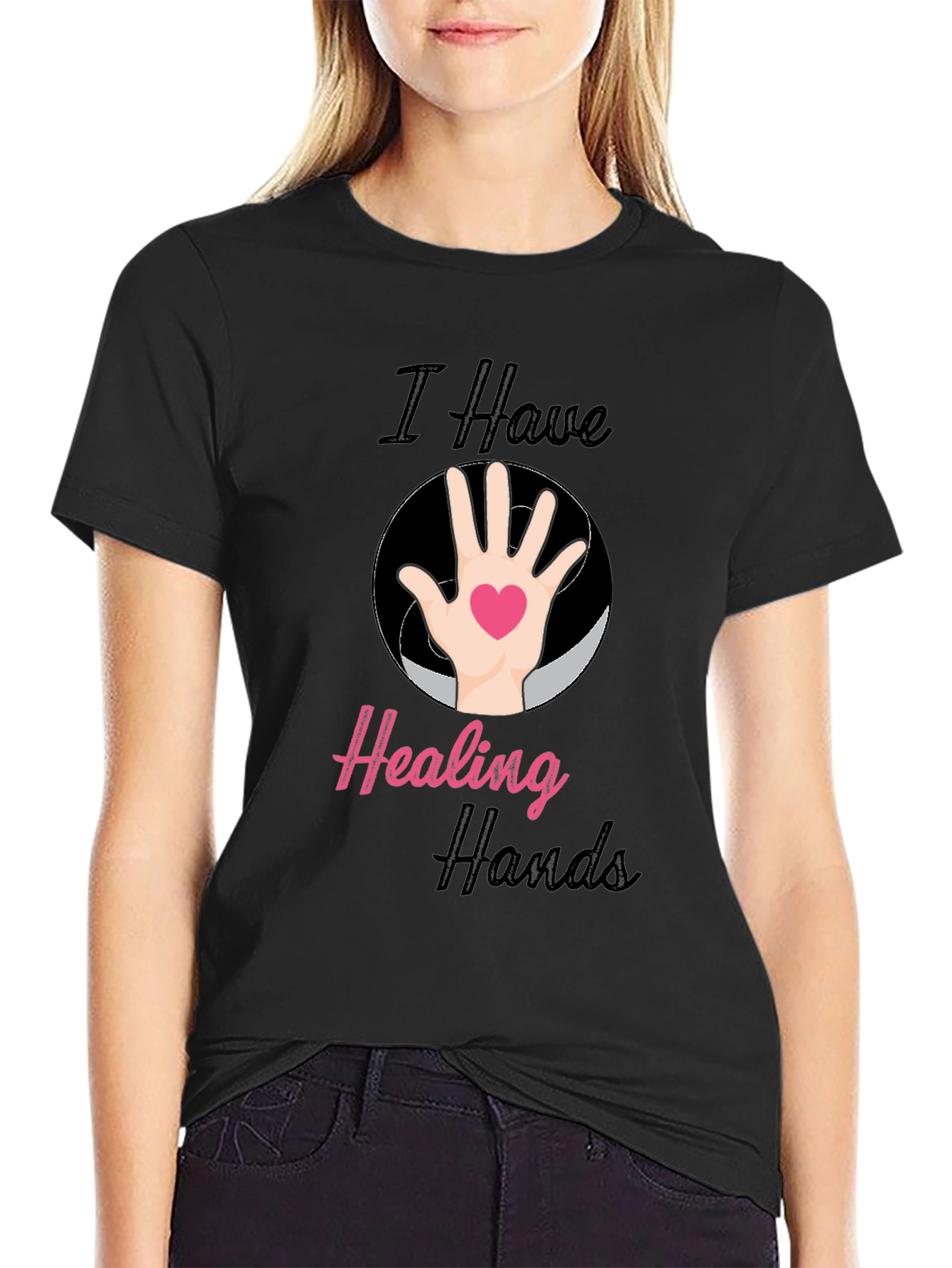 Healing Hands T-Shirt - Black