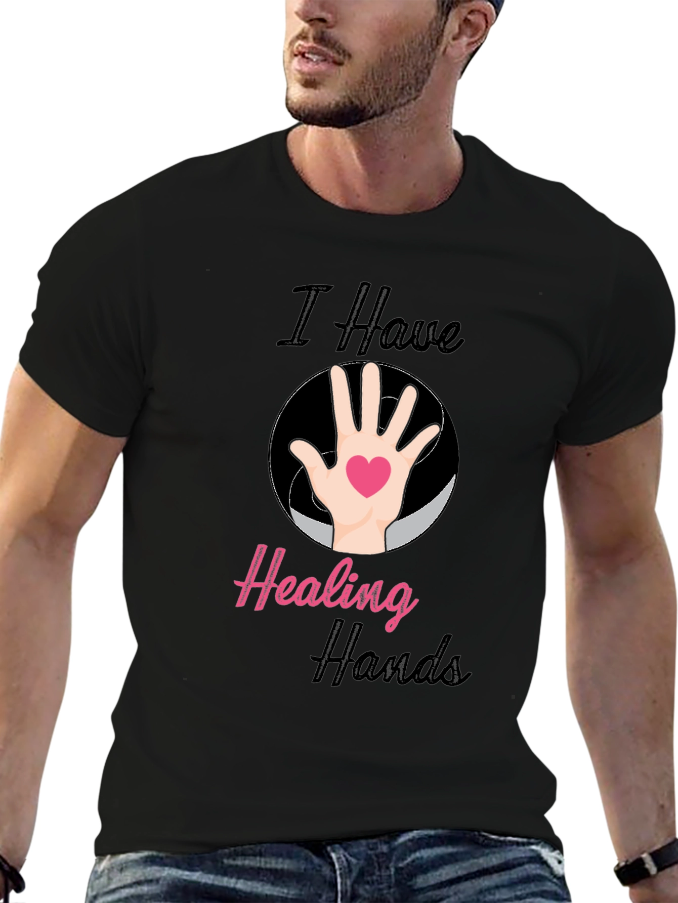 Healing Hands T-Shirt - Black