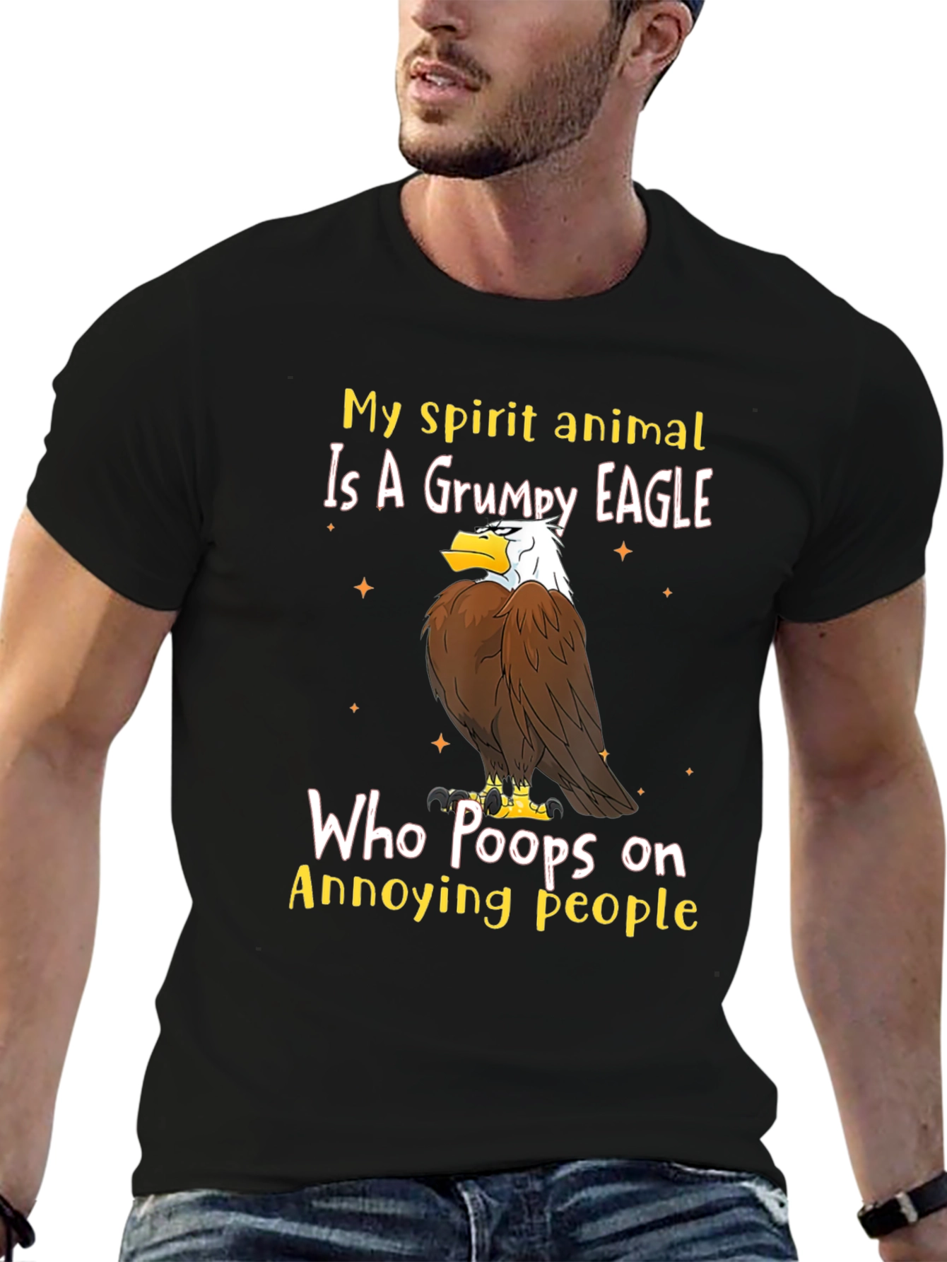 Grumpy Eagle T-Shirt - Annoying People Humor Tee