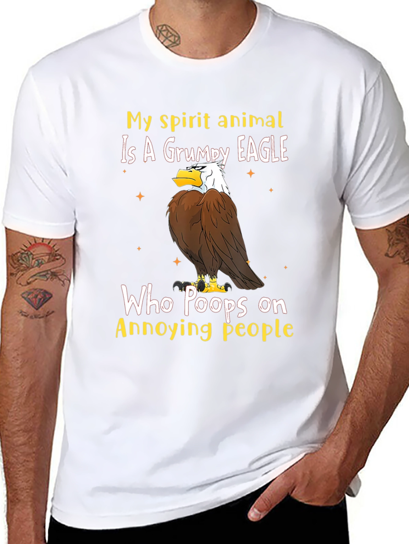 Grumpy Eagle T-Shirt - Annoying People Humor Tee