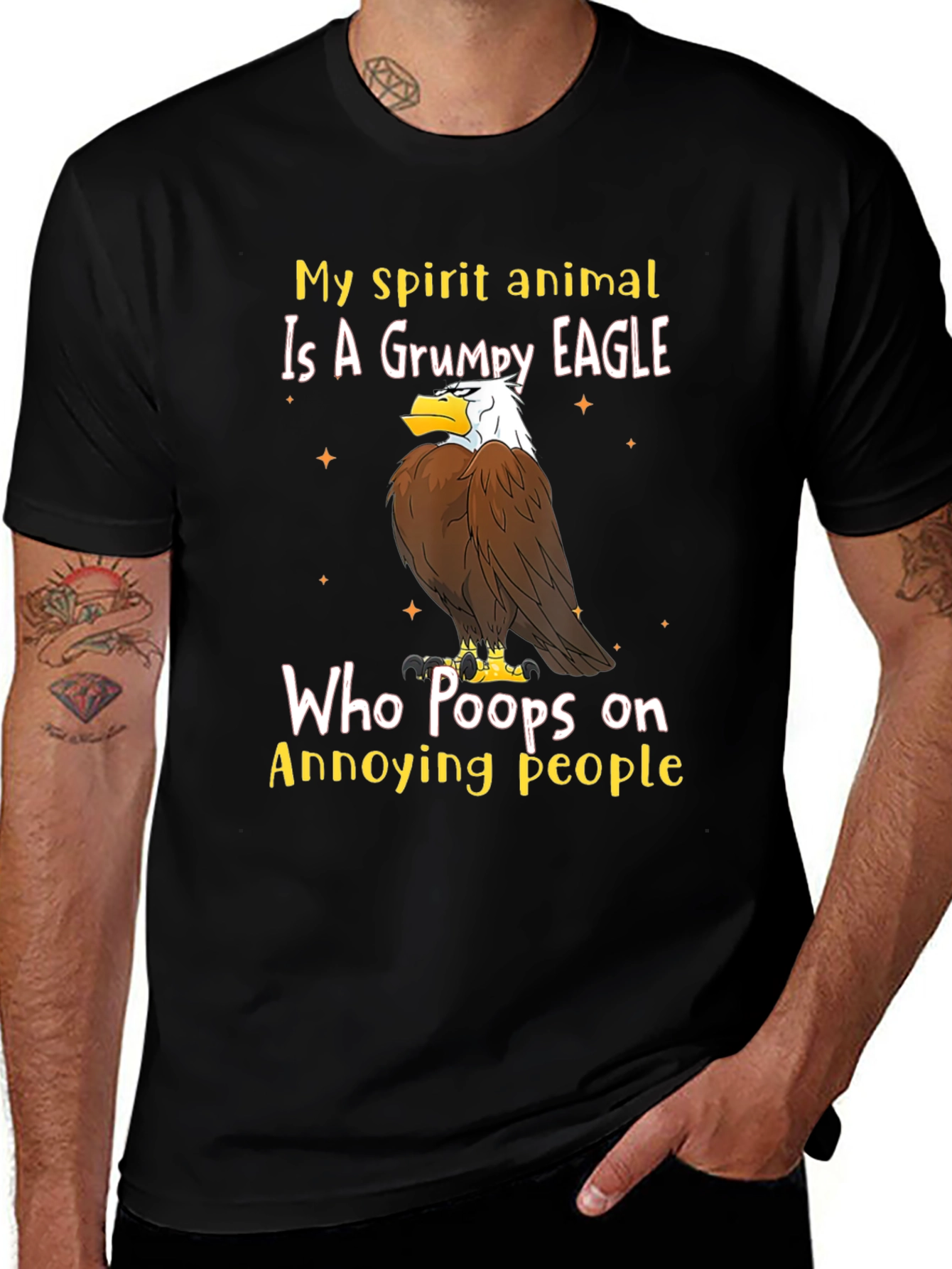 Grumpy Eagle T-Shirt - Annoying People Humor Tee