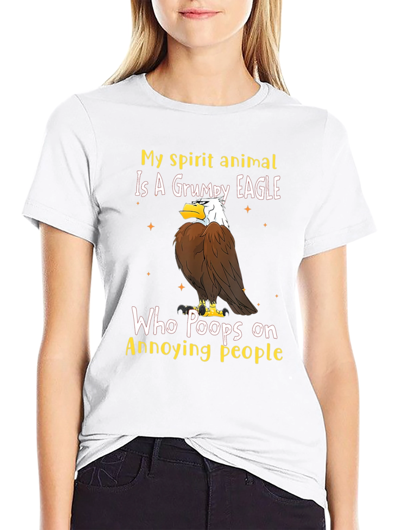 Grumpy Eagle T-Shirt - Annoying People Humor Tee