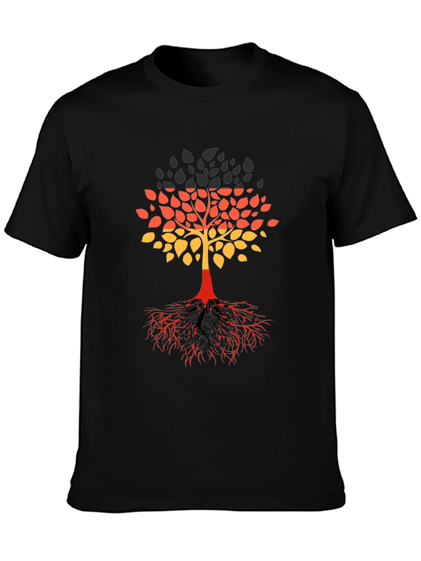 German Flag Tree Graphic T-Shirt