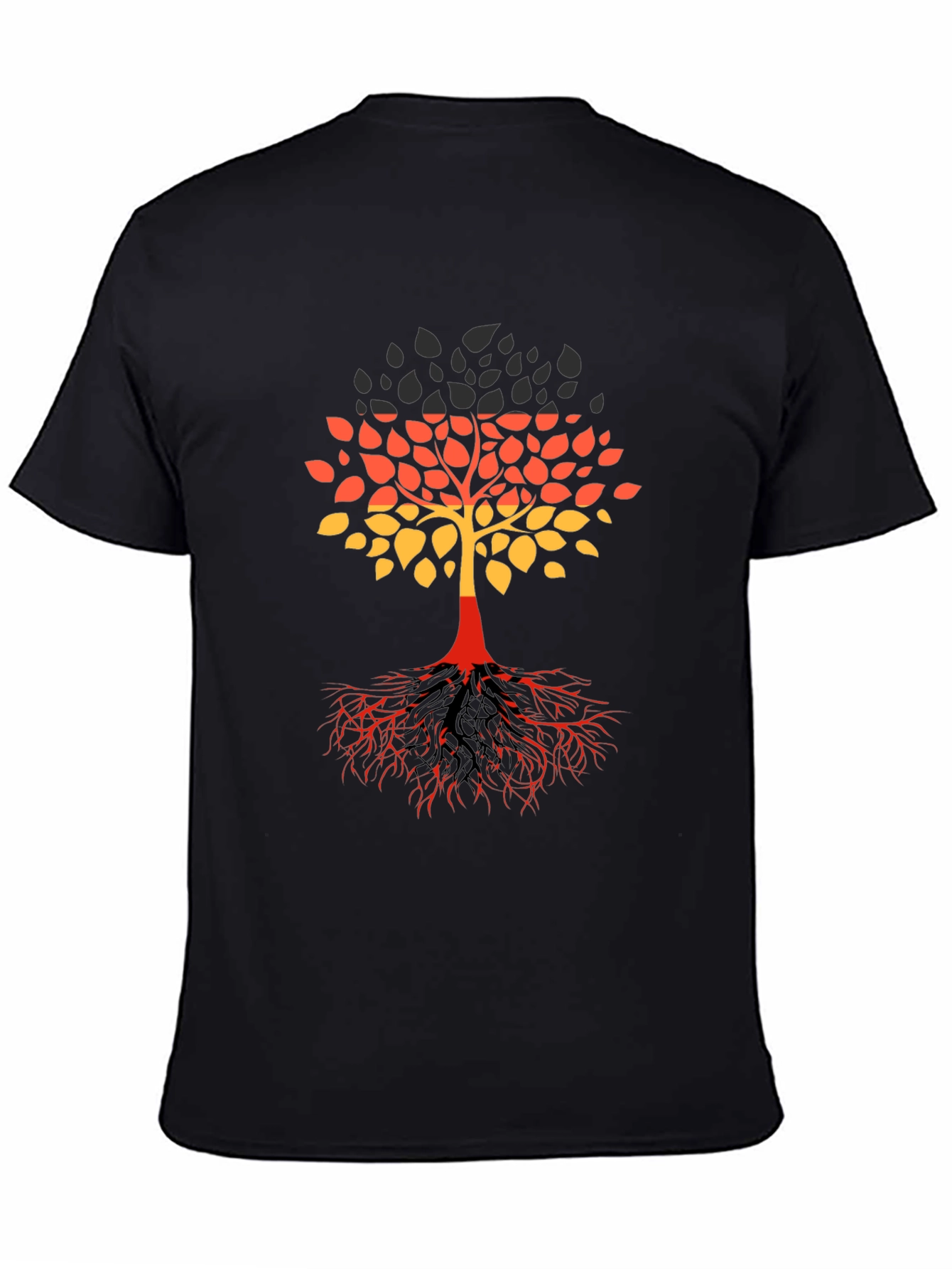 German Flag Tree Graphic T-Shirt