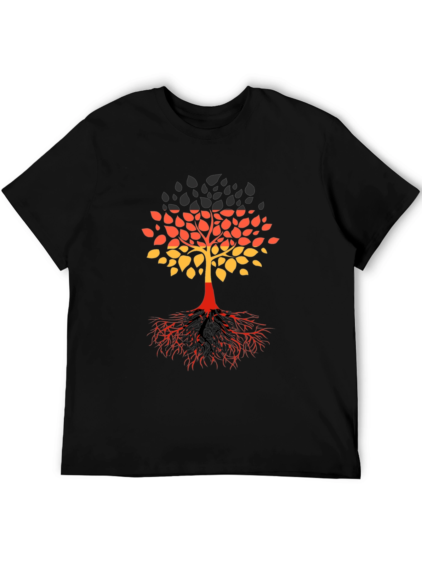German Flag Tree Graphic T-Shirt