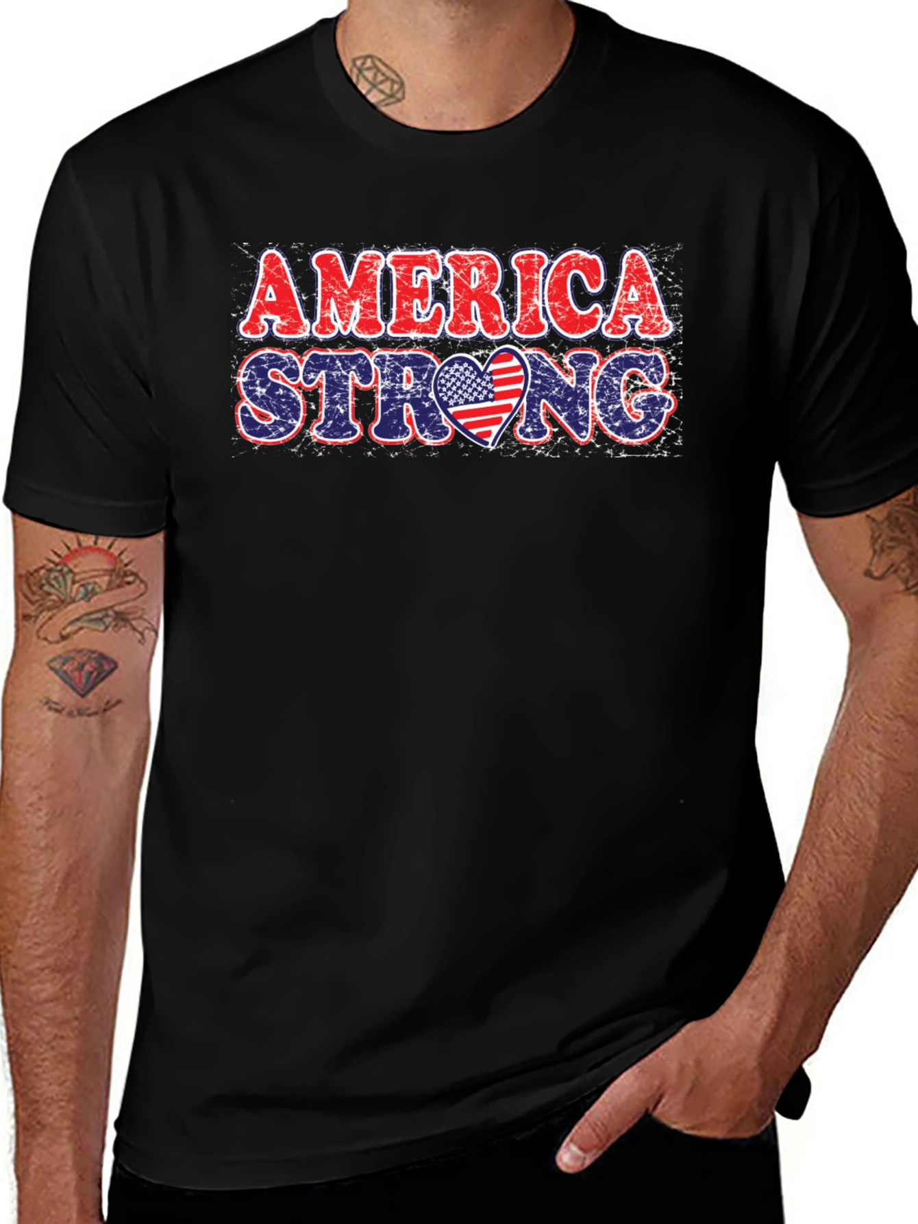 America Strong Patriotic T-Shirt