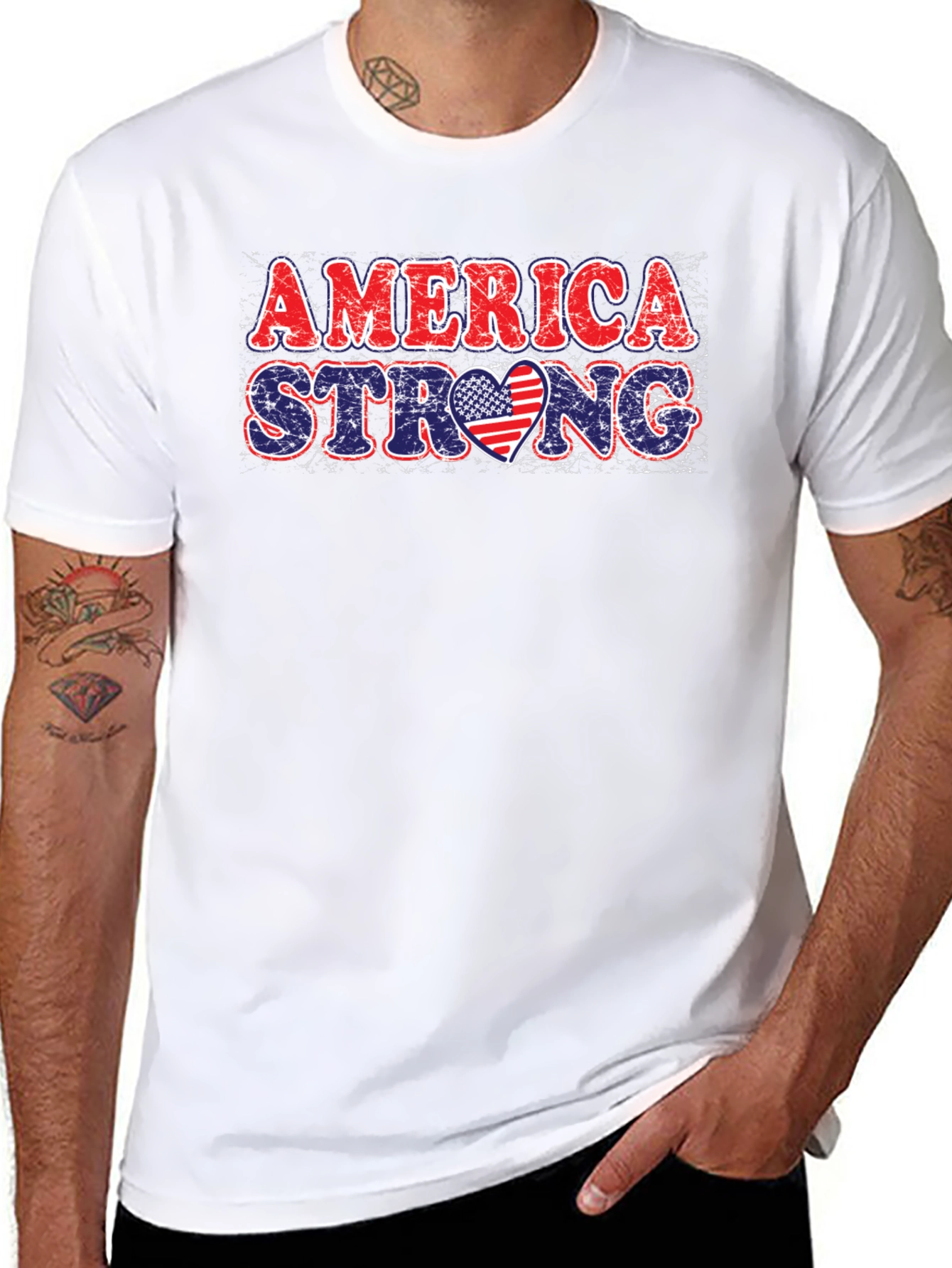 America Strong Patriotic T-Shirt
