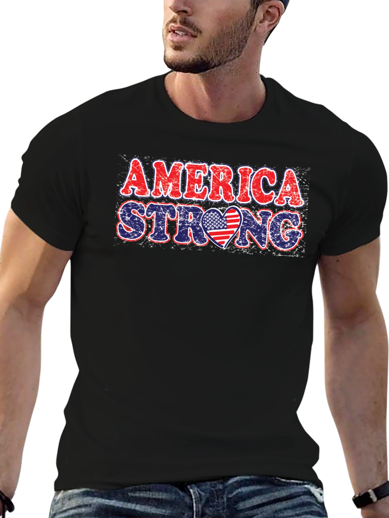 America Strong Patriotic T-Shirt