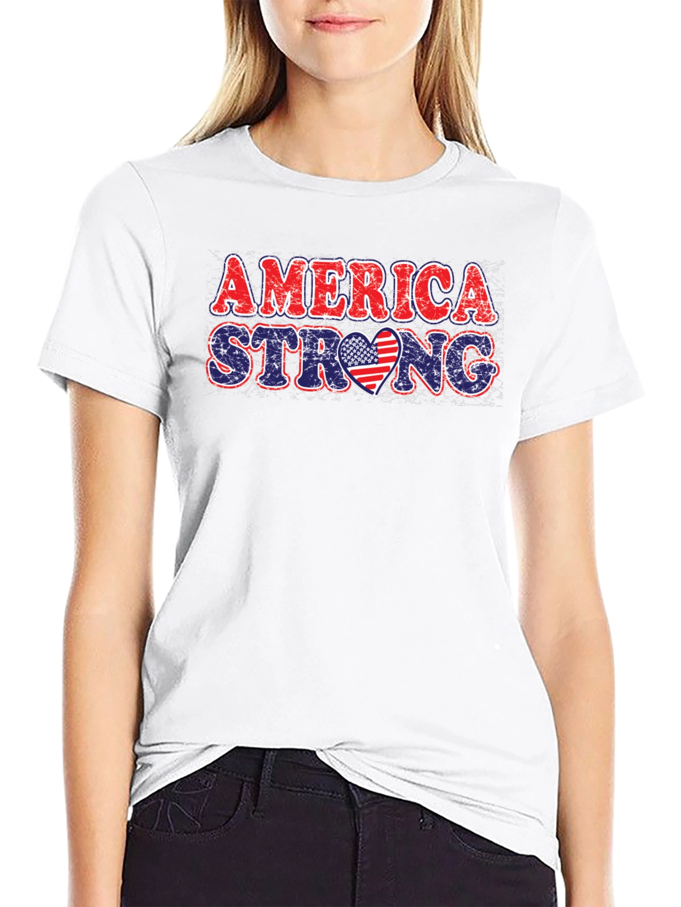 America Strong Patriotic T-Shirt