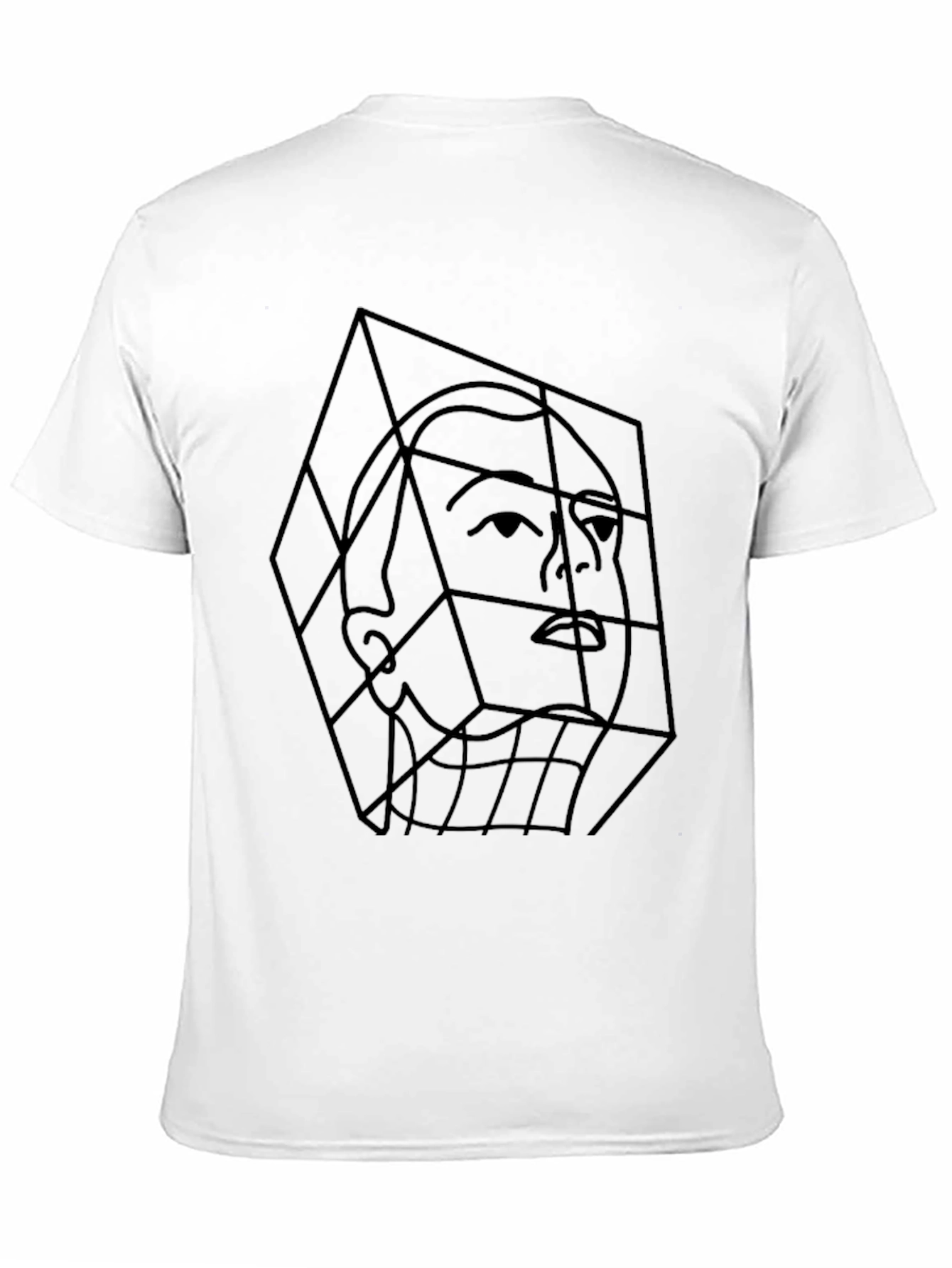 Geometric Face Tee - Modern Art T-Shirt