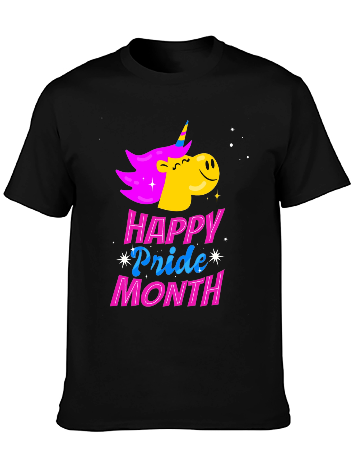 Happy Pride Month Unicorn Graphic Tee