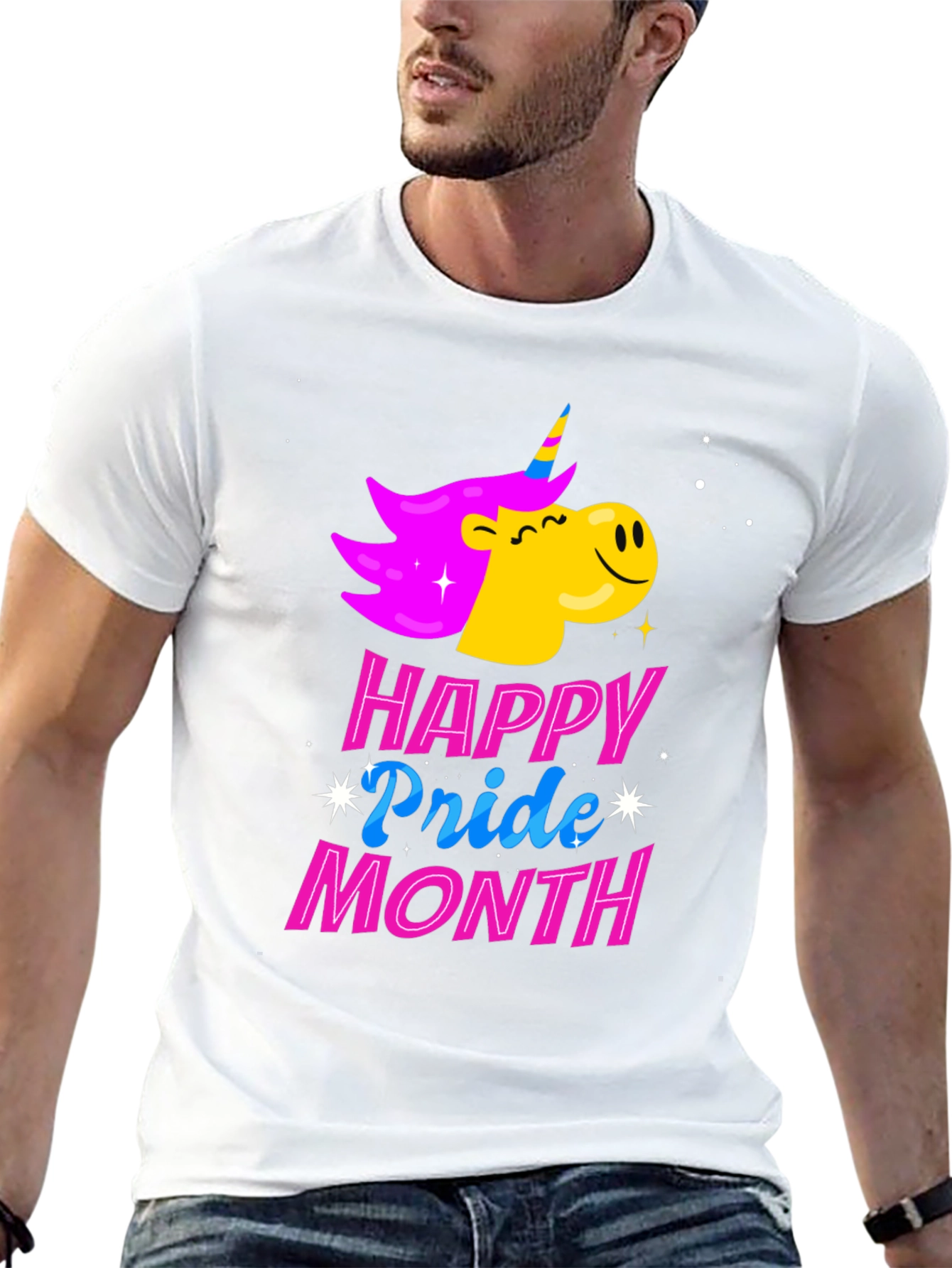 Happy Pride Month Unicorn Graphic Tee