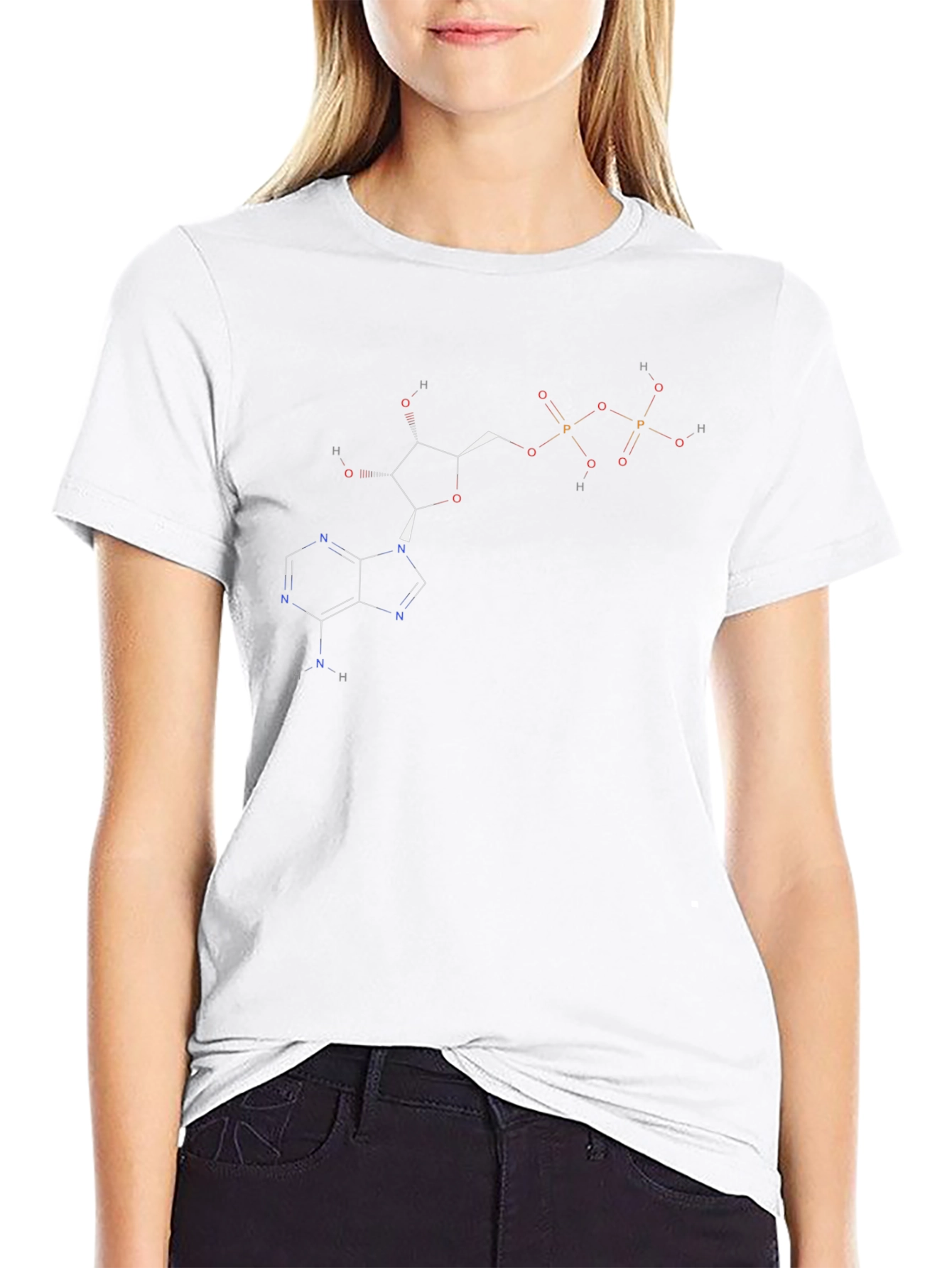 Adenosine Triphosphate (ATP) Graphic Black T-Shirt
