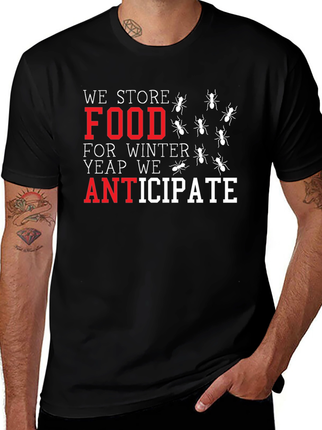 Ant-icipate Black Graphic T-Shirt