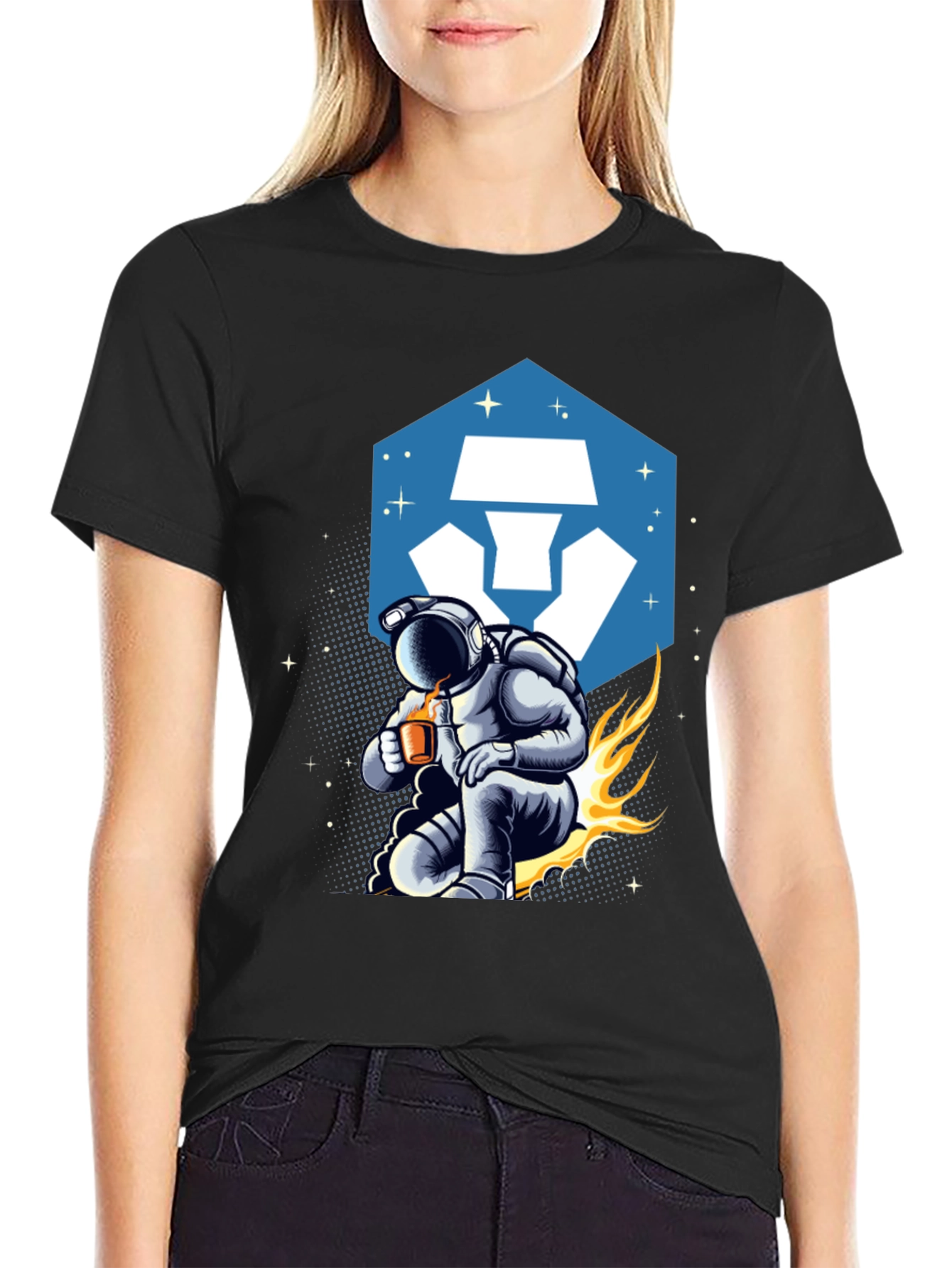 Crypto Astronaut T-Shirt - Black