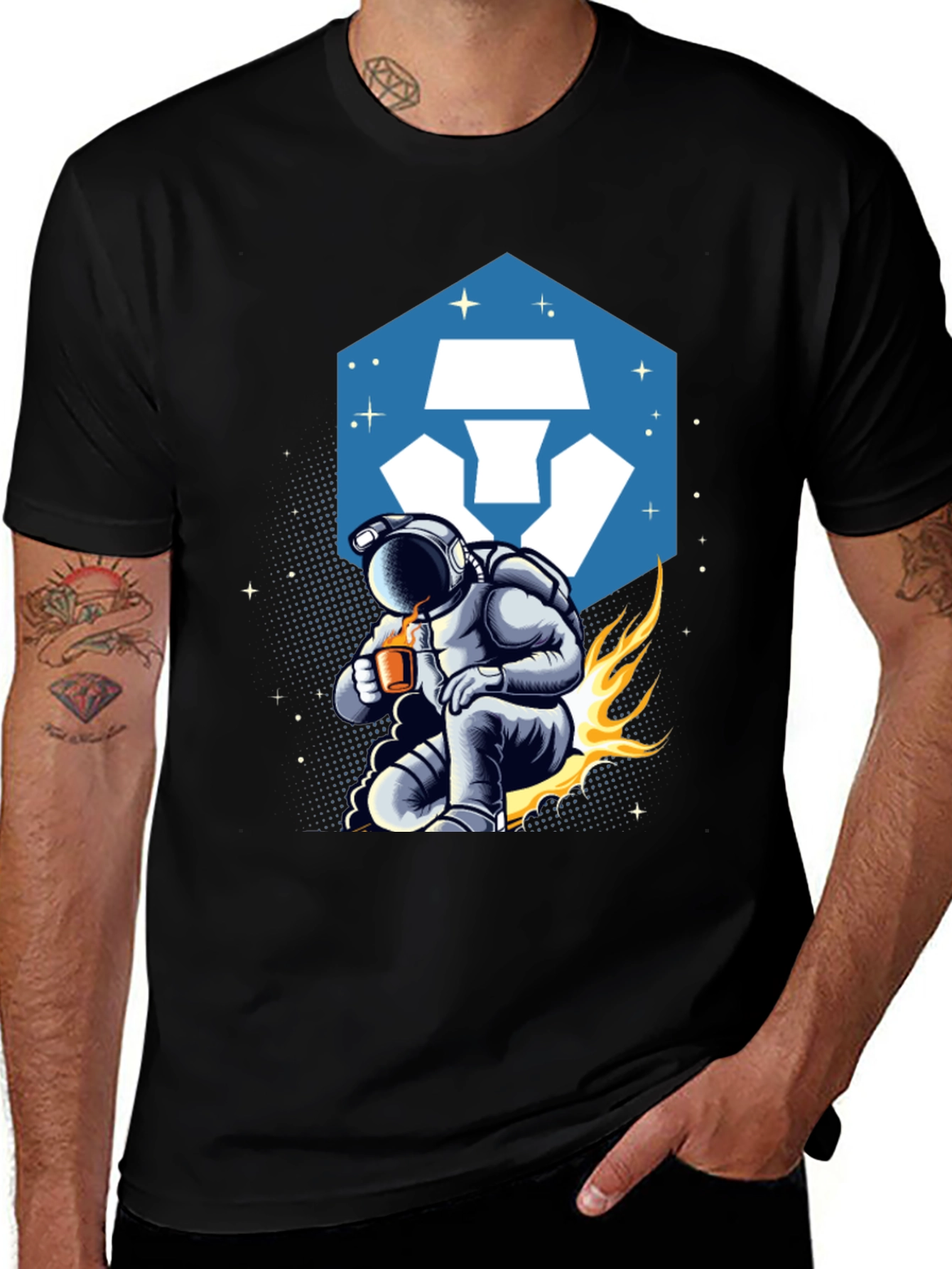 Crypto Astronaut T-Shirt - Black