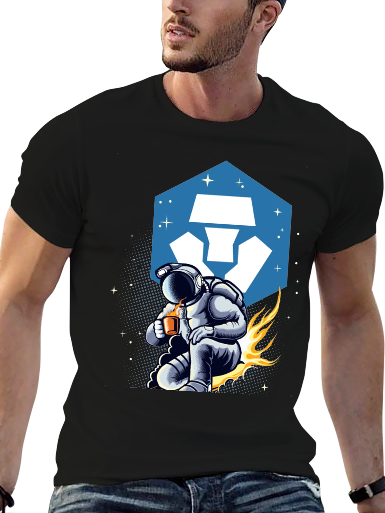 Crypto Astronaut T-Shirt - Black