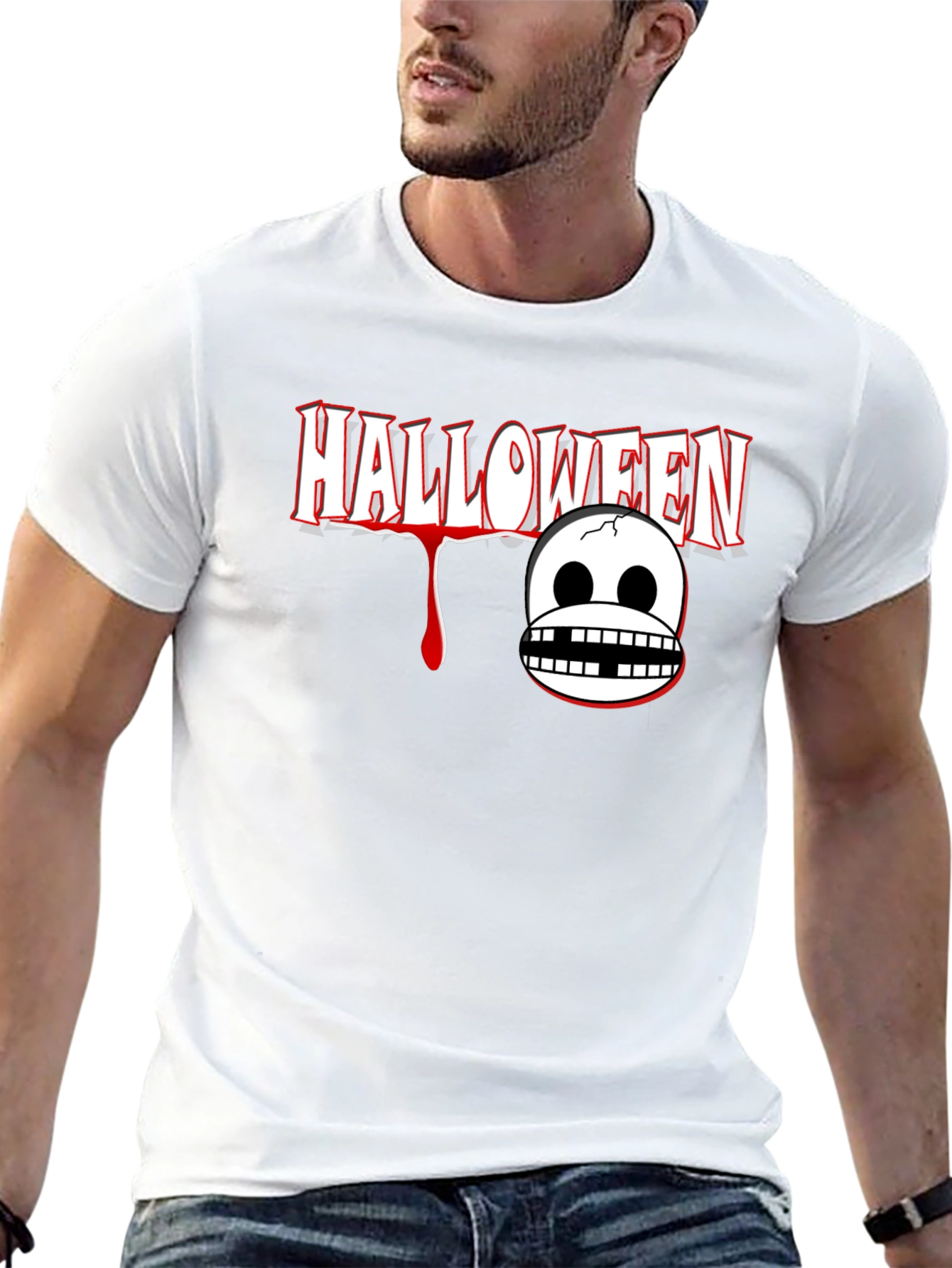 Halloween Graphic Print T-Shirt