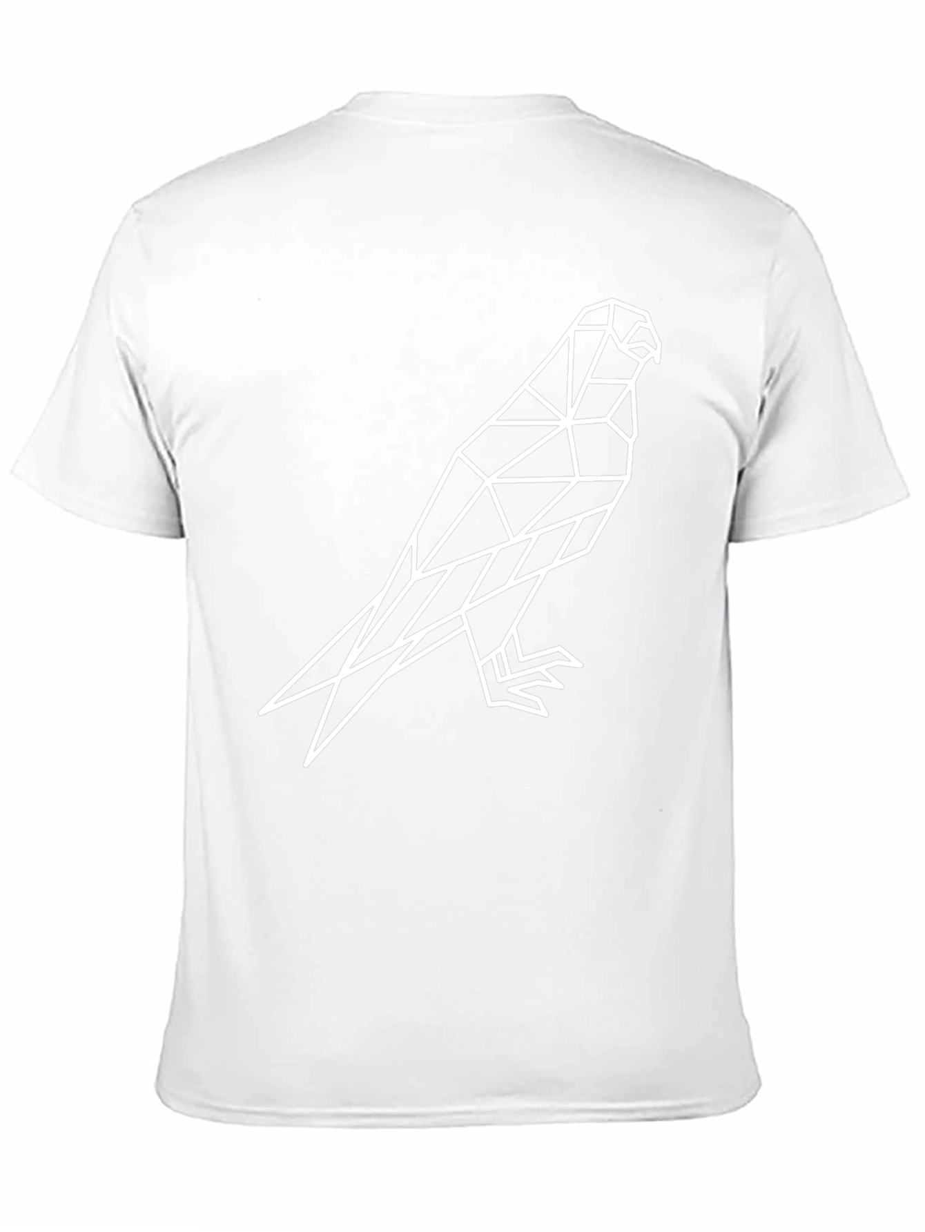Geometric Falcon Graphic Tee - Mens Black T-Shirt