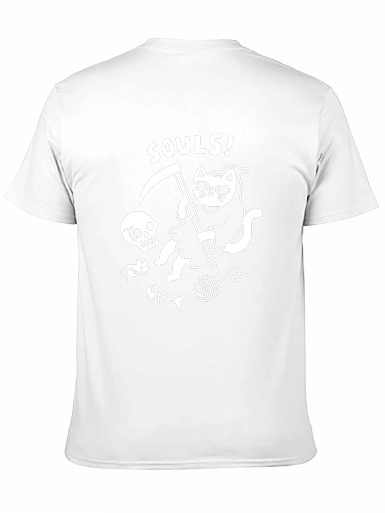 Grim Reaper Cat T-Shirt - Funny Souls Tee