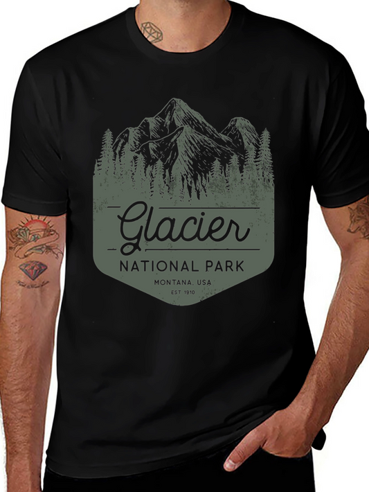 Glacier National Park T-Shirt - Vintage Style