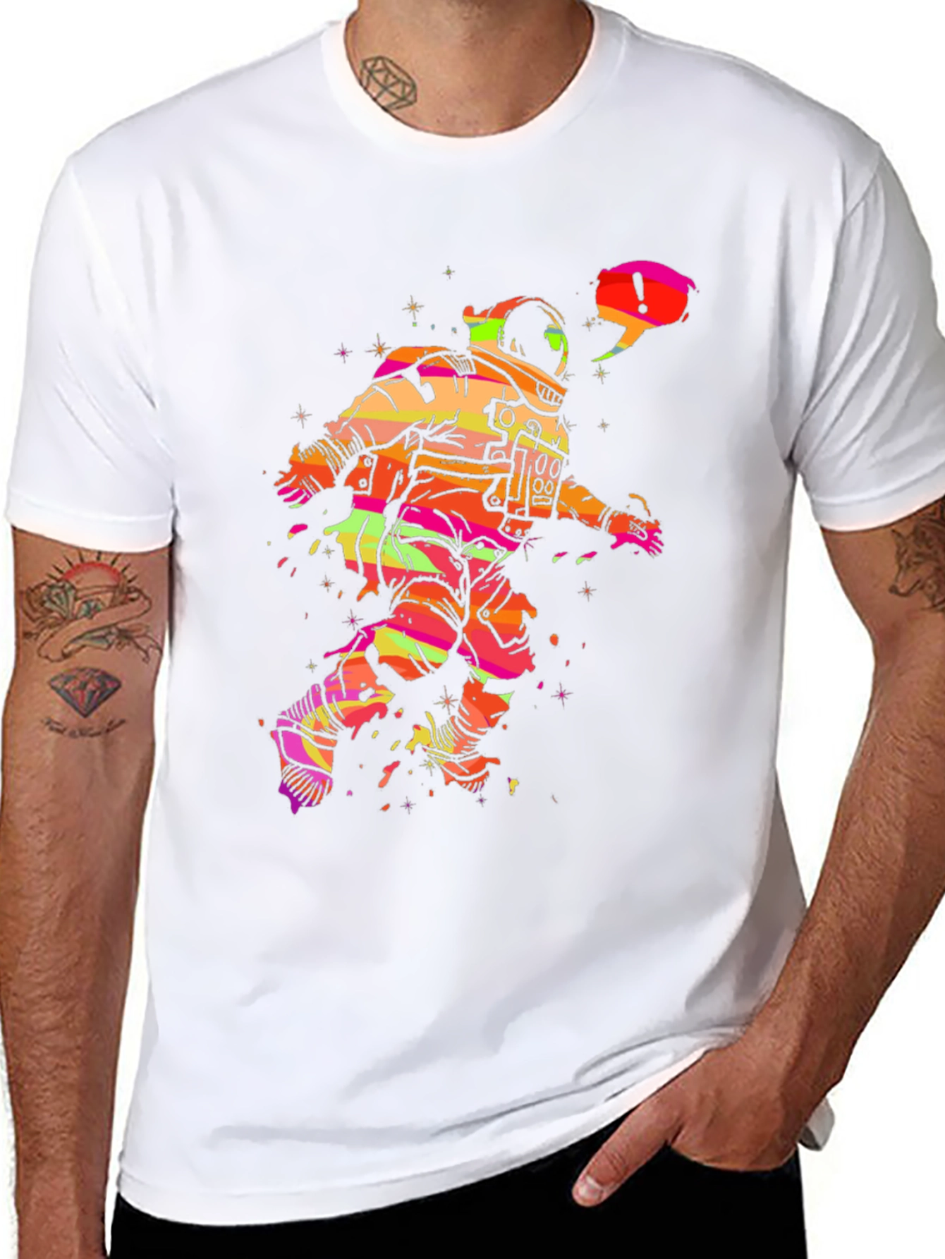 Astronaut Graphic Tee - Cool Space Design!