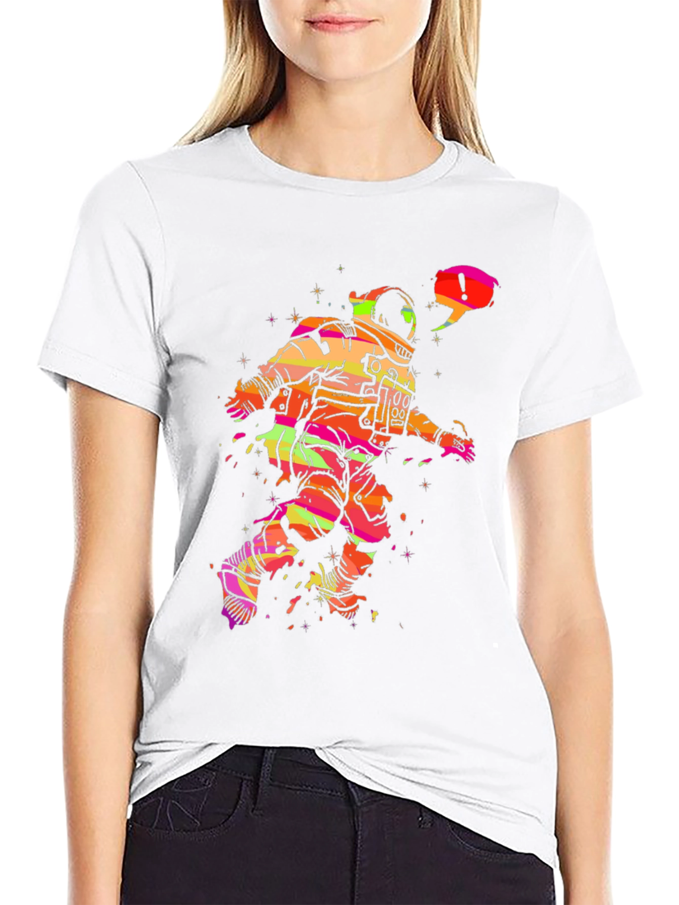Astronaut Graphic Tee - Cool Space Design!