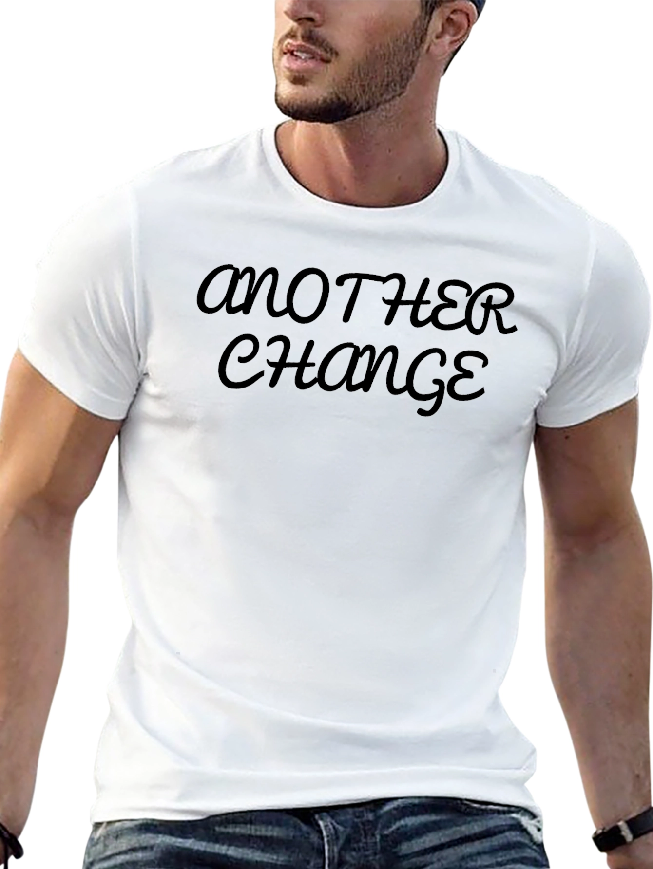 Another Change Black Crew Neck T-Shirt