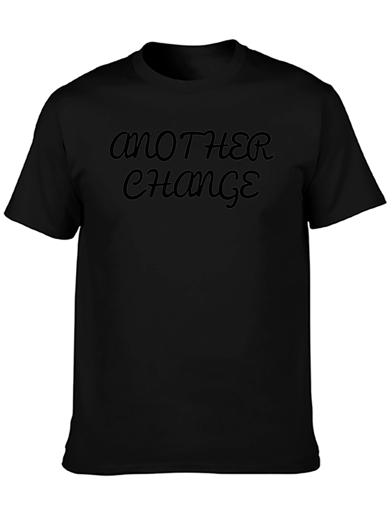Another Change Black Crew Neck T-Shirt
