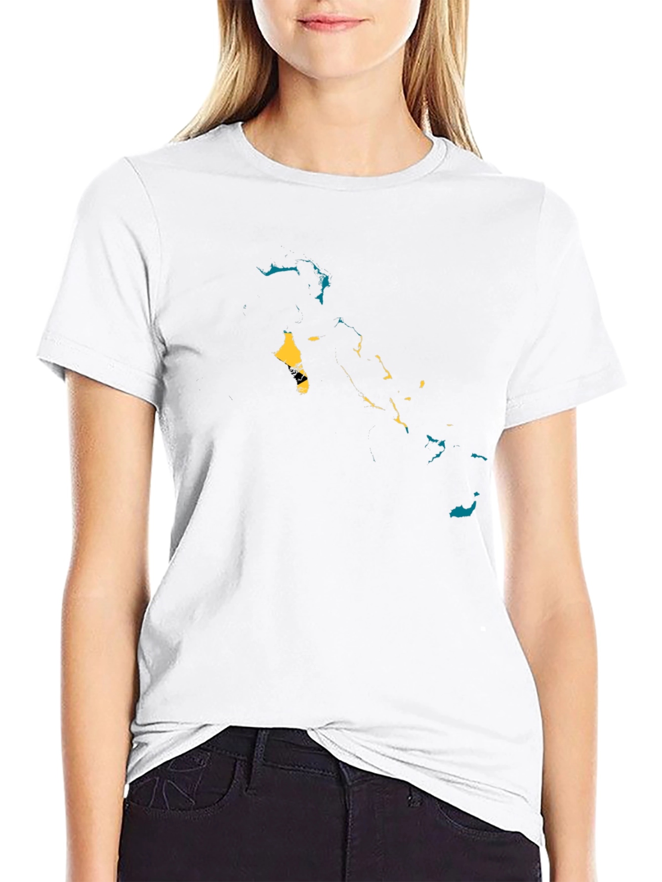 Bahamas Map Graphic Tee - Island Style
