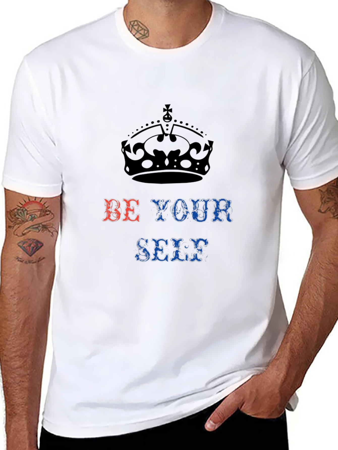 Be Yourself T-Shirt Crown Design