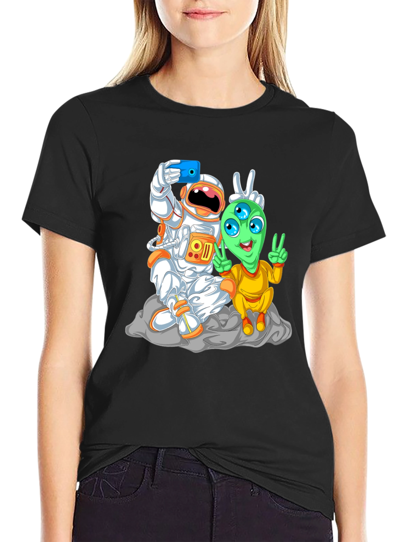 Astronaut & Alien Selfie T-Shirt