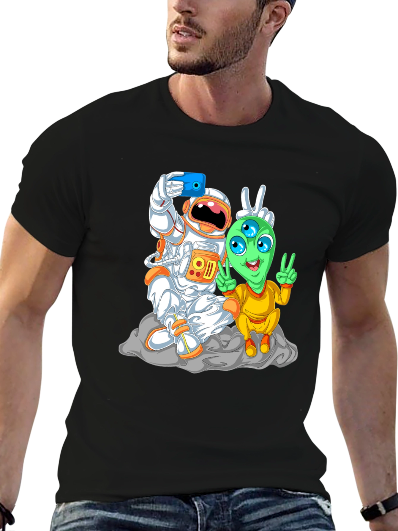 Astronaut & Alien Selfie T-Shirt
