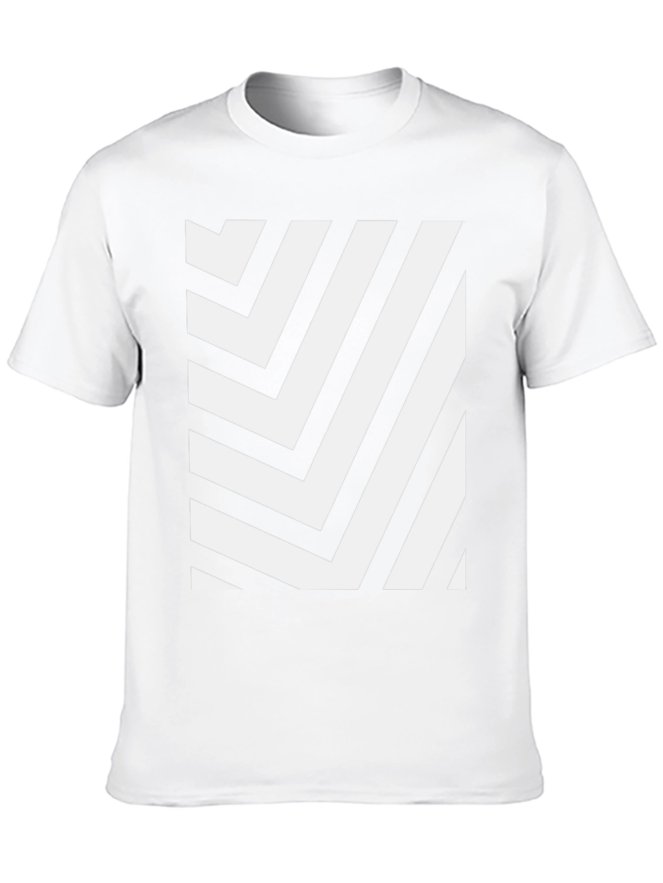 Geometric Stripe Tee - Modern Graphic Design T-Shirt