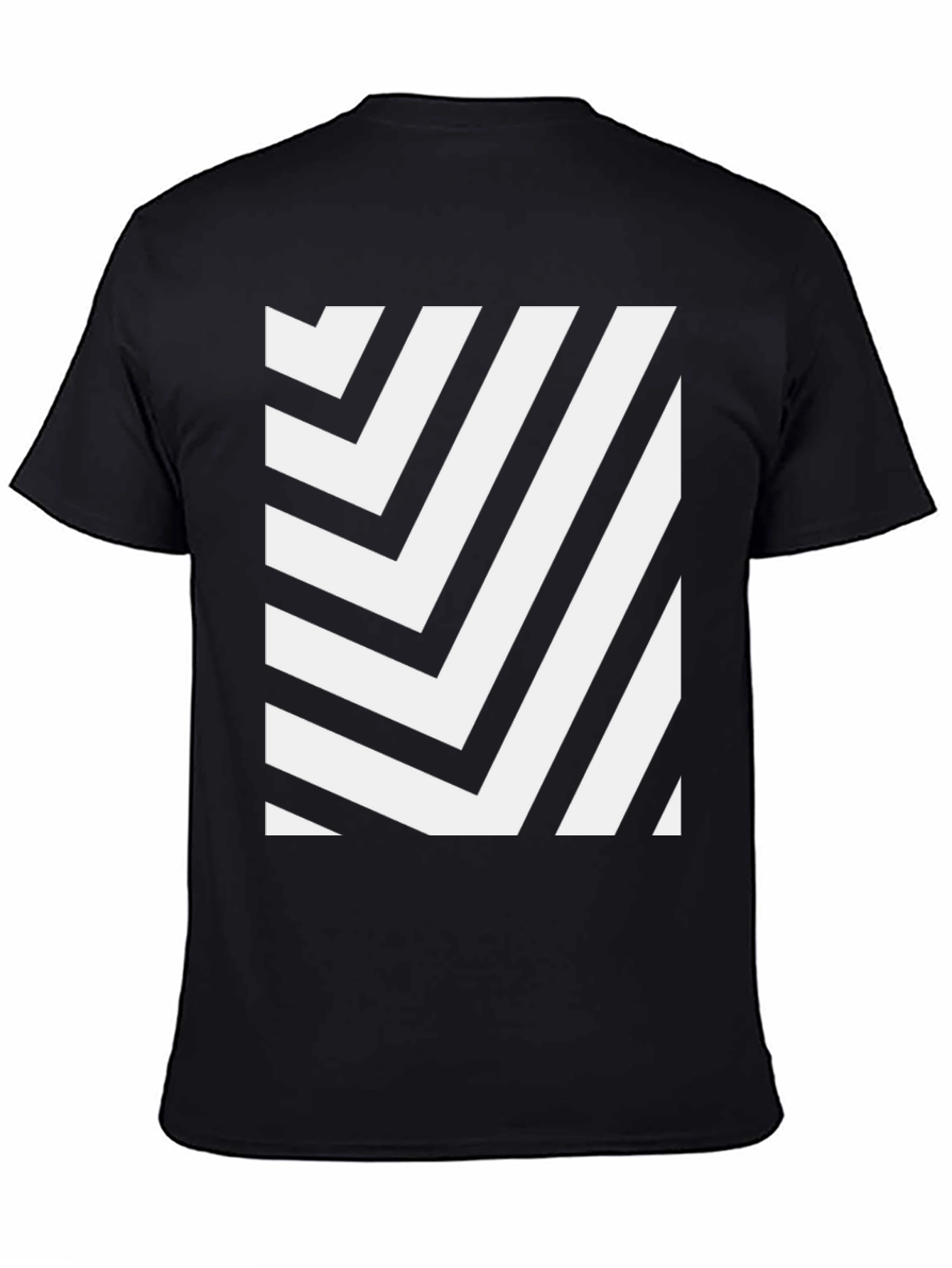 Geometric Stripe Tee - Modern Graphic Design T-Shirt