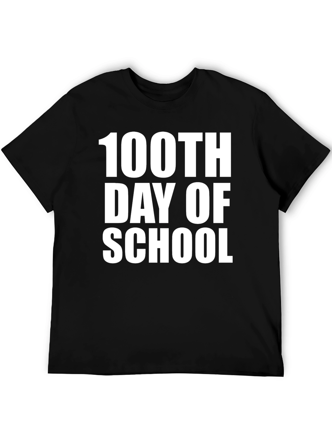100th Day of School Black T-Shirt
