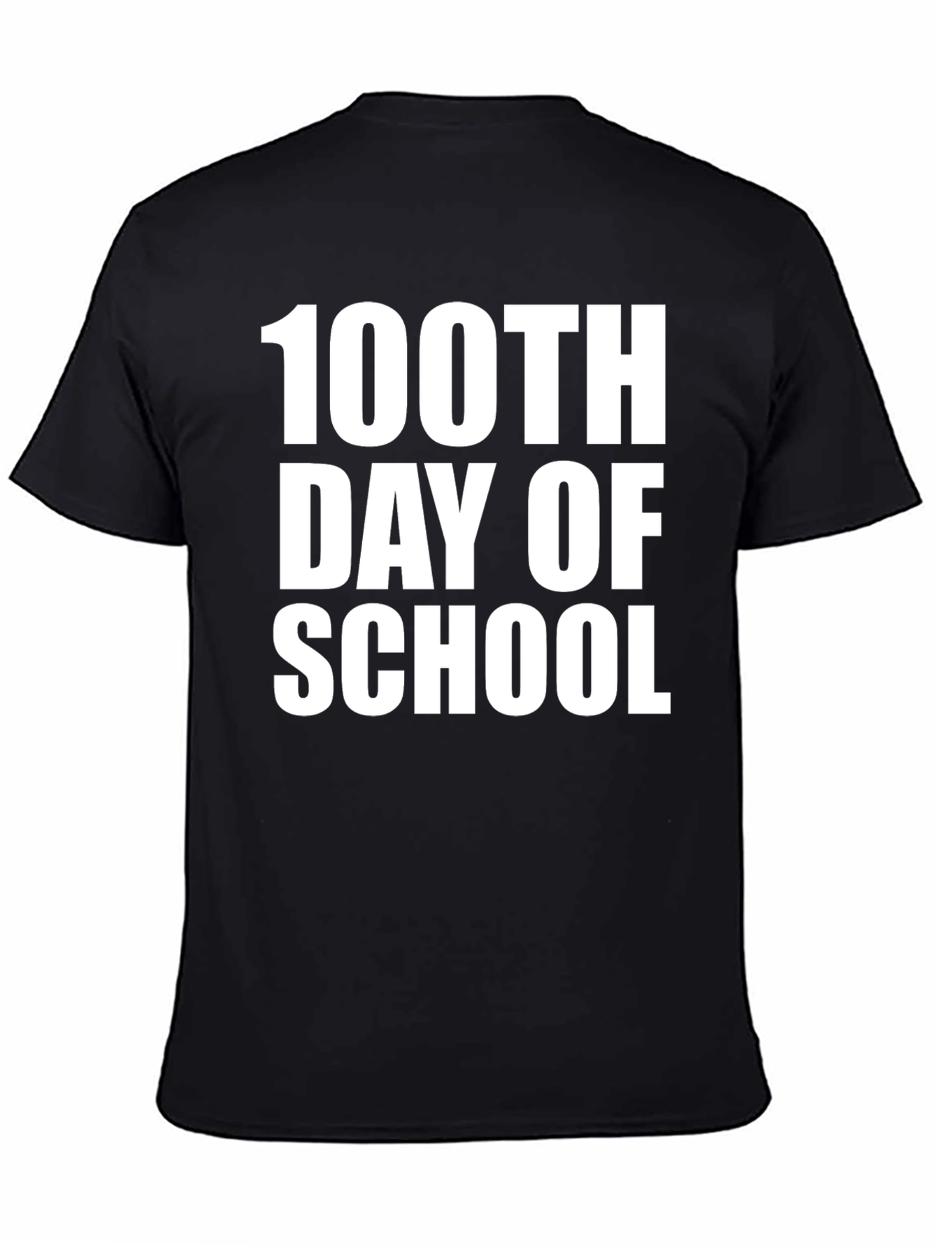 100th Day of School Black T-Shirt