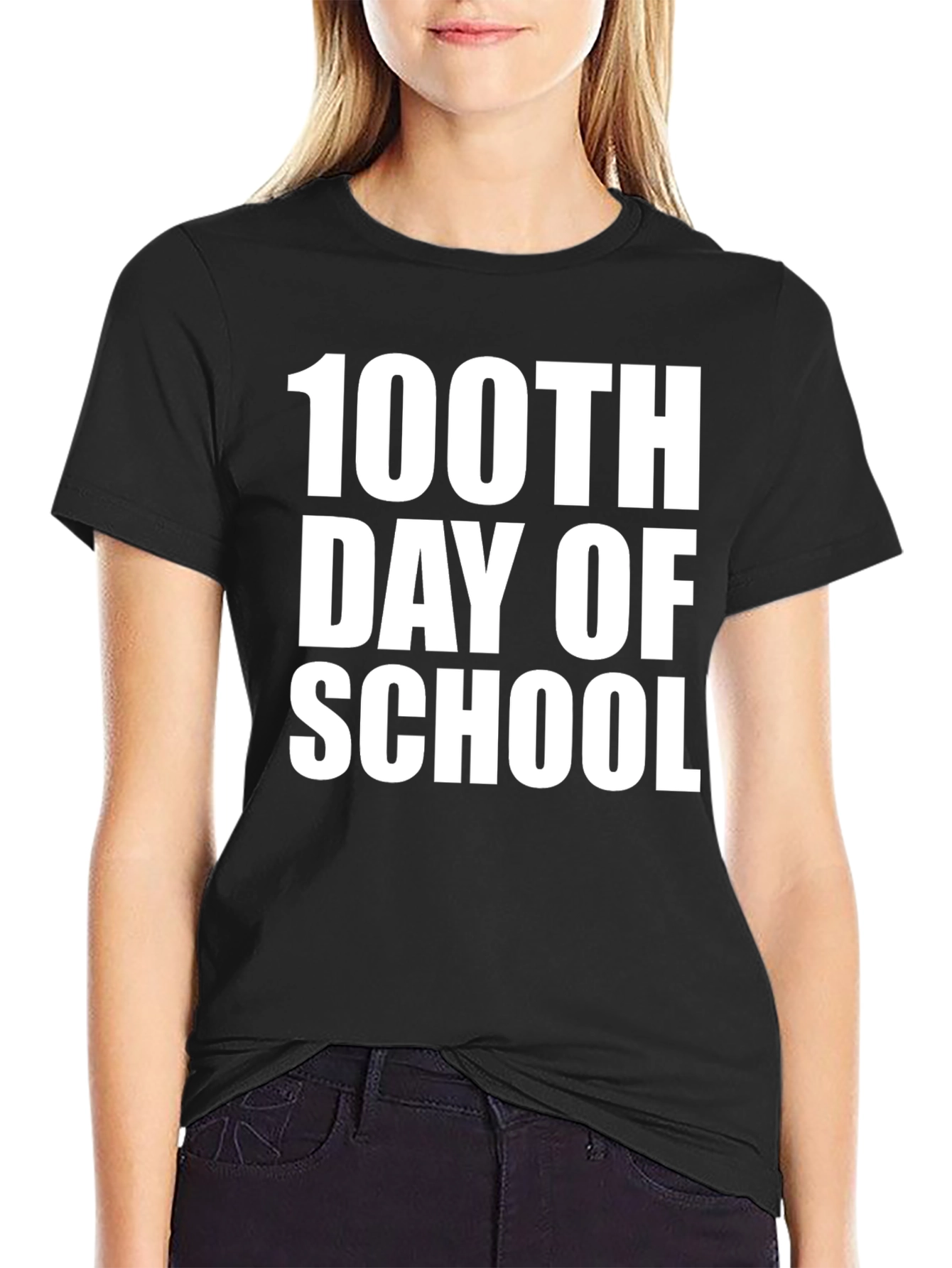 100th Day of School Black T-Shirt