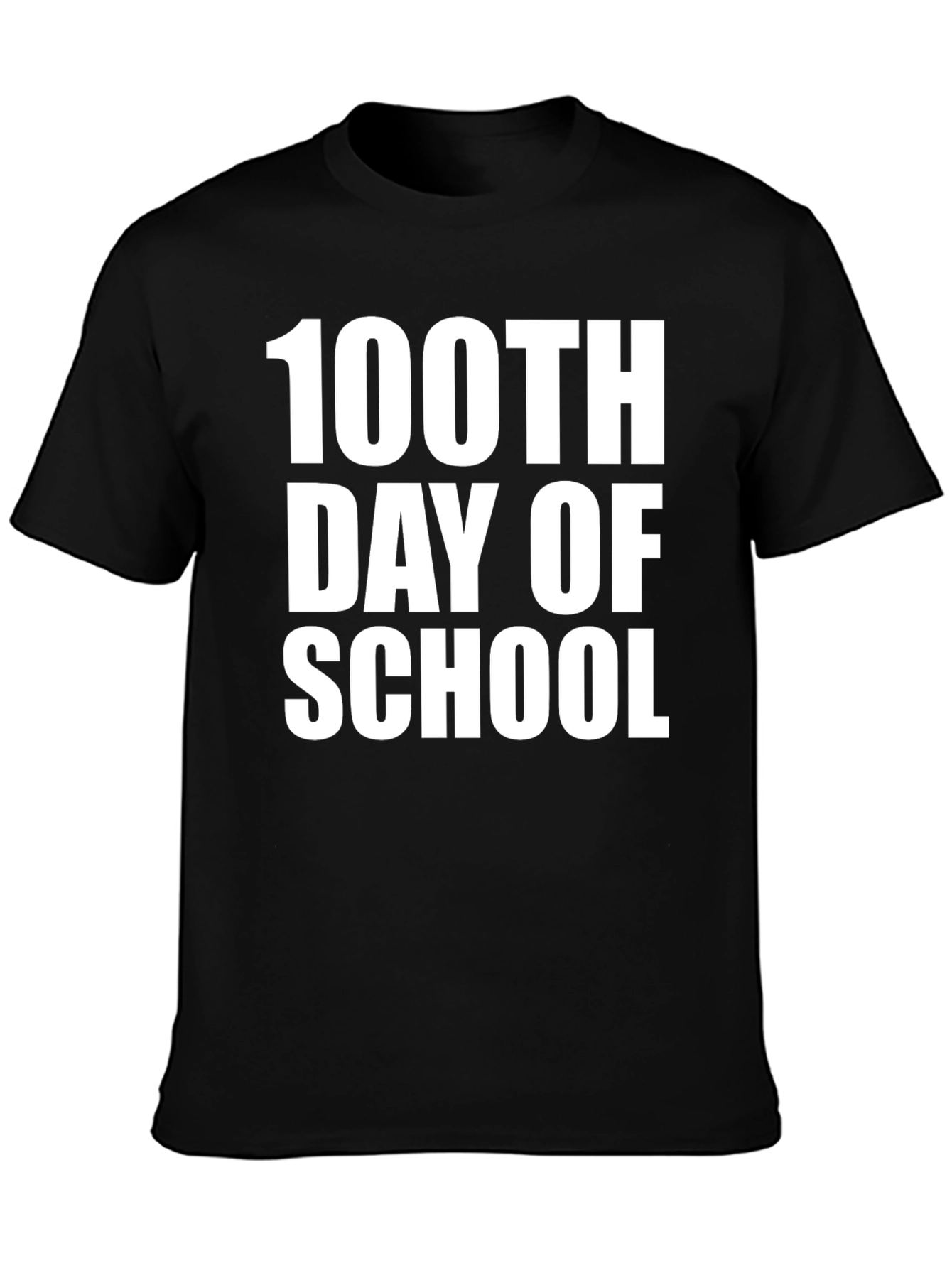 100th Day of School Black T-Shirt