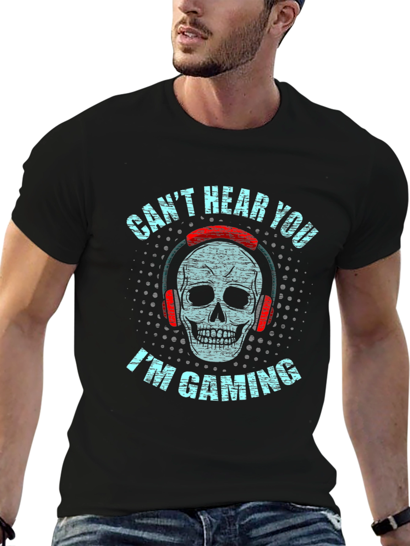 Gaming Skull Graphic Tee