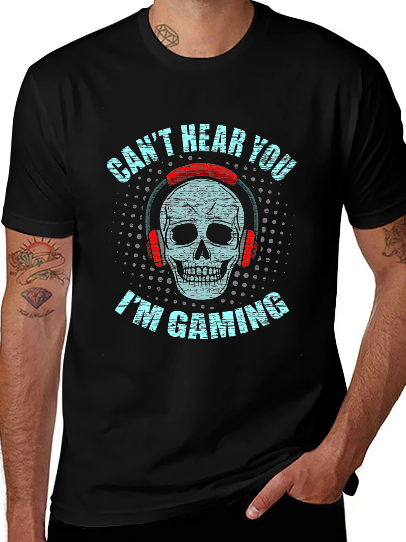 Gaming Skull Graphic Tee