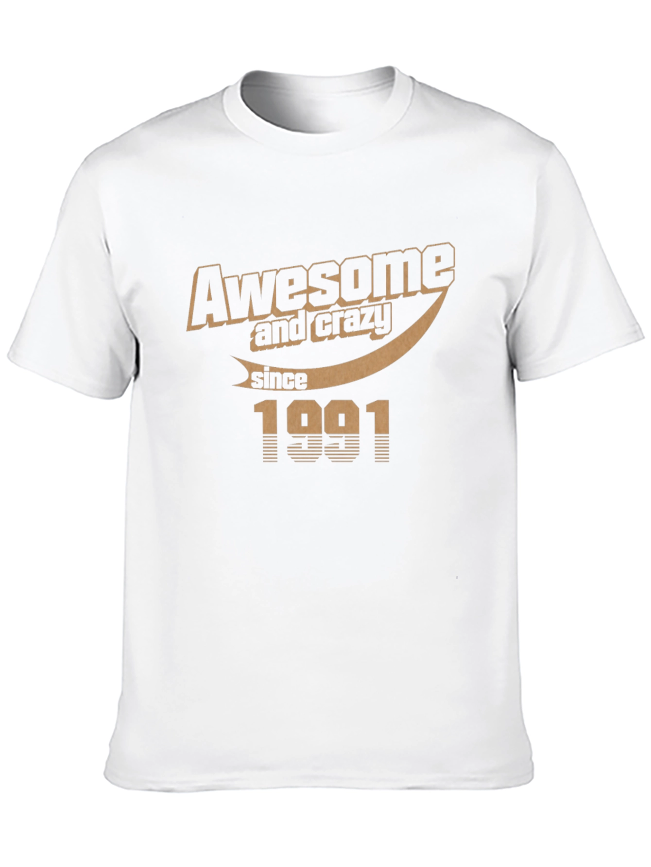 Awesome and Crazy Since 1991 Black Graphic Tee