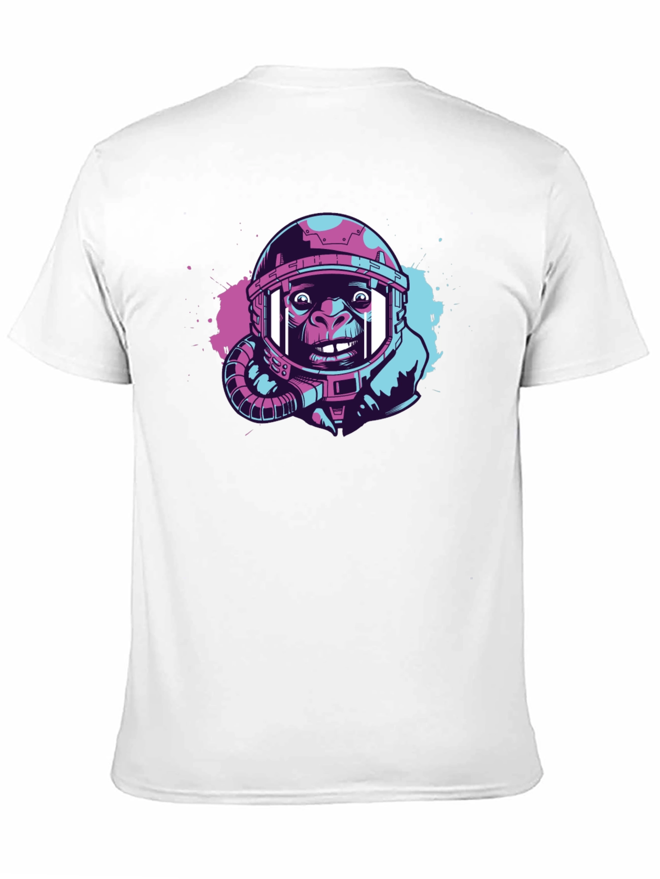 Ape Astronaut Graphic T-Shirt - Trendy Space Design