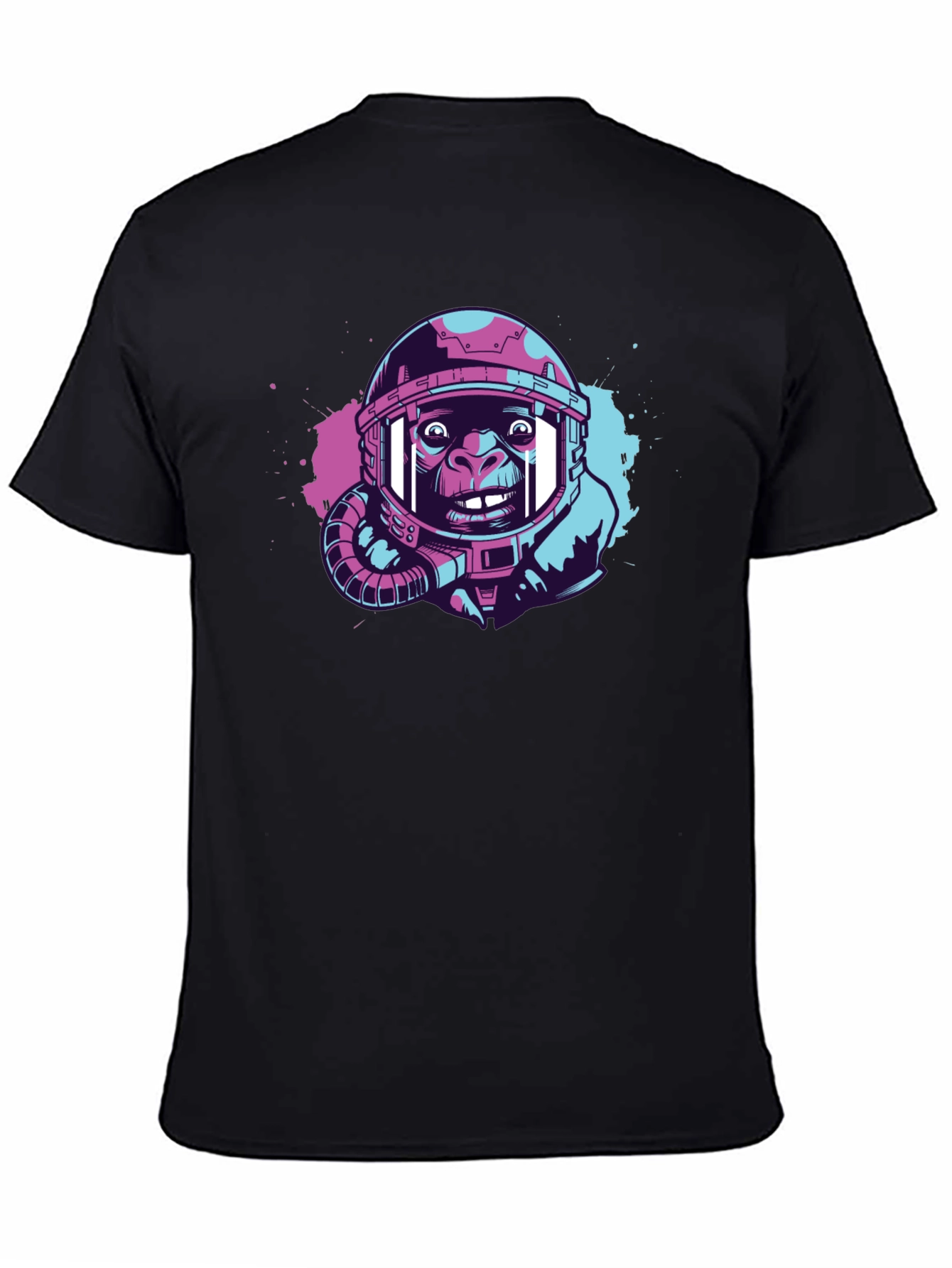 Ape Astronaut Graphic T-Shirt - Trendy Space Design