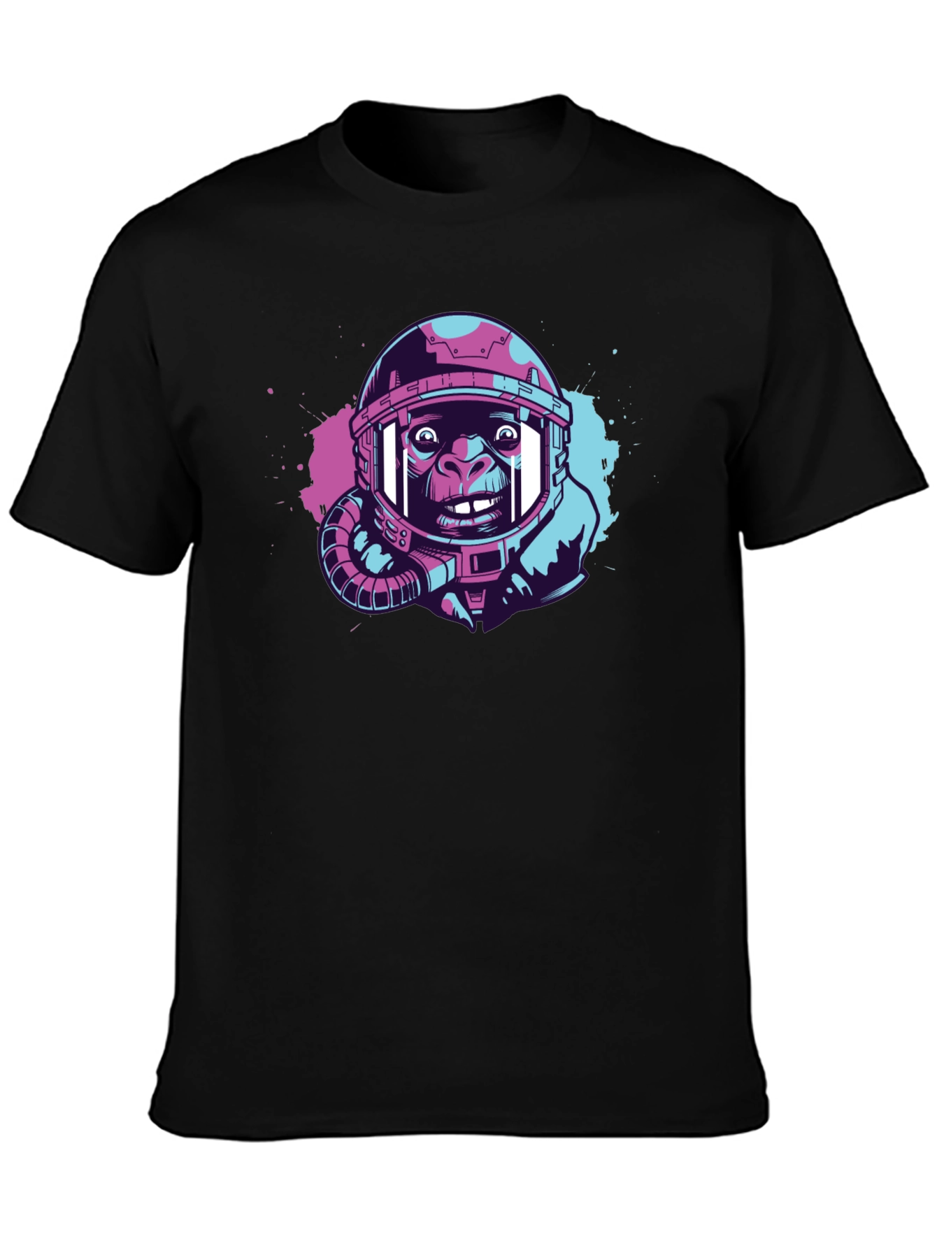 Ape Astronaut Graphic T-Shirt - Trendy Space Design