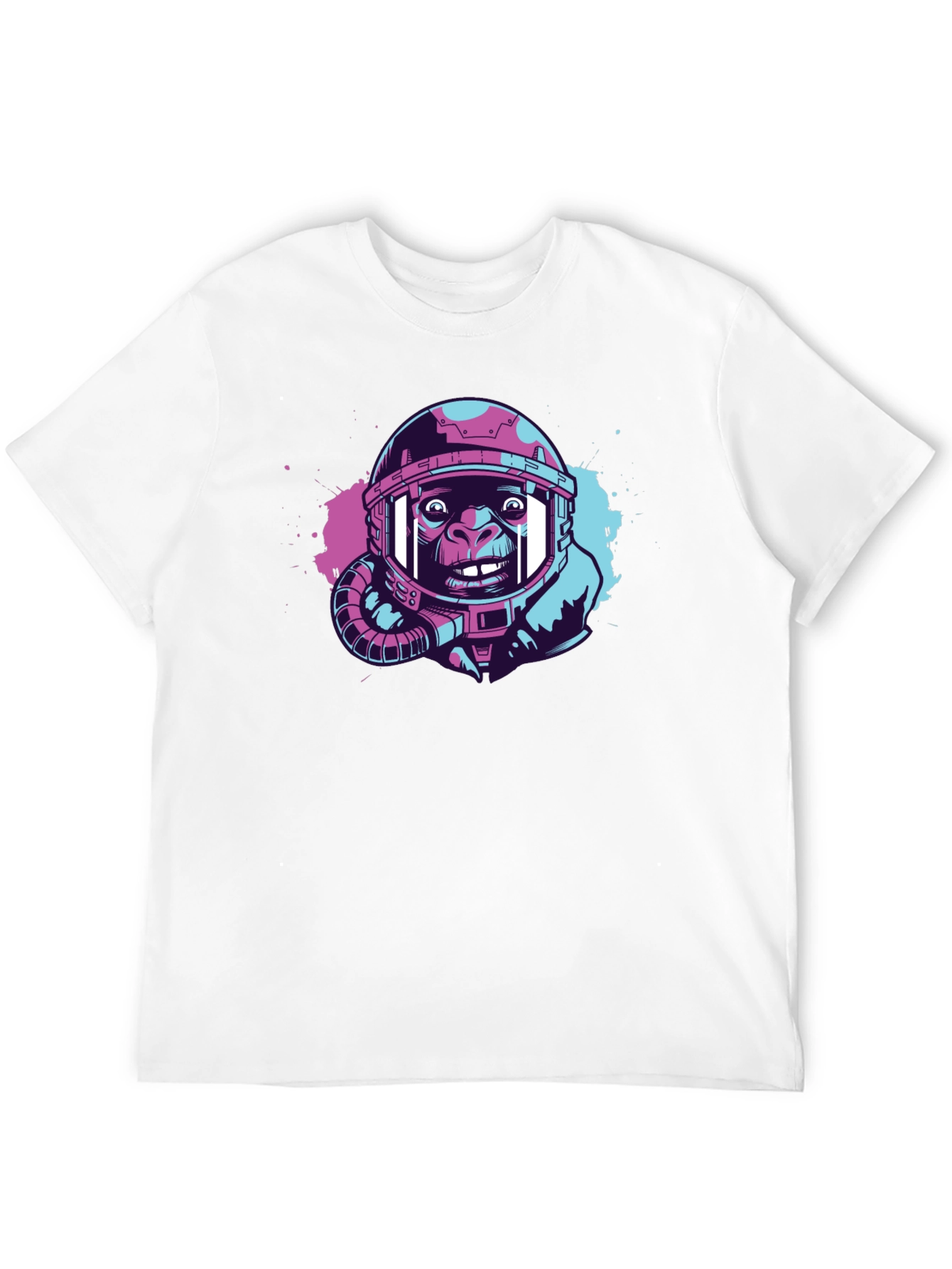 Ape Astronaut Graphic T-Shirt - Trendy Space Design
